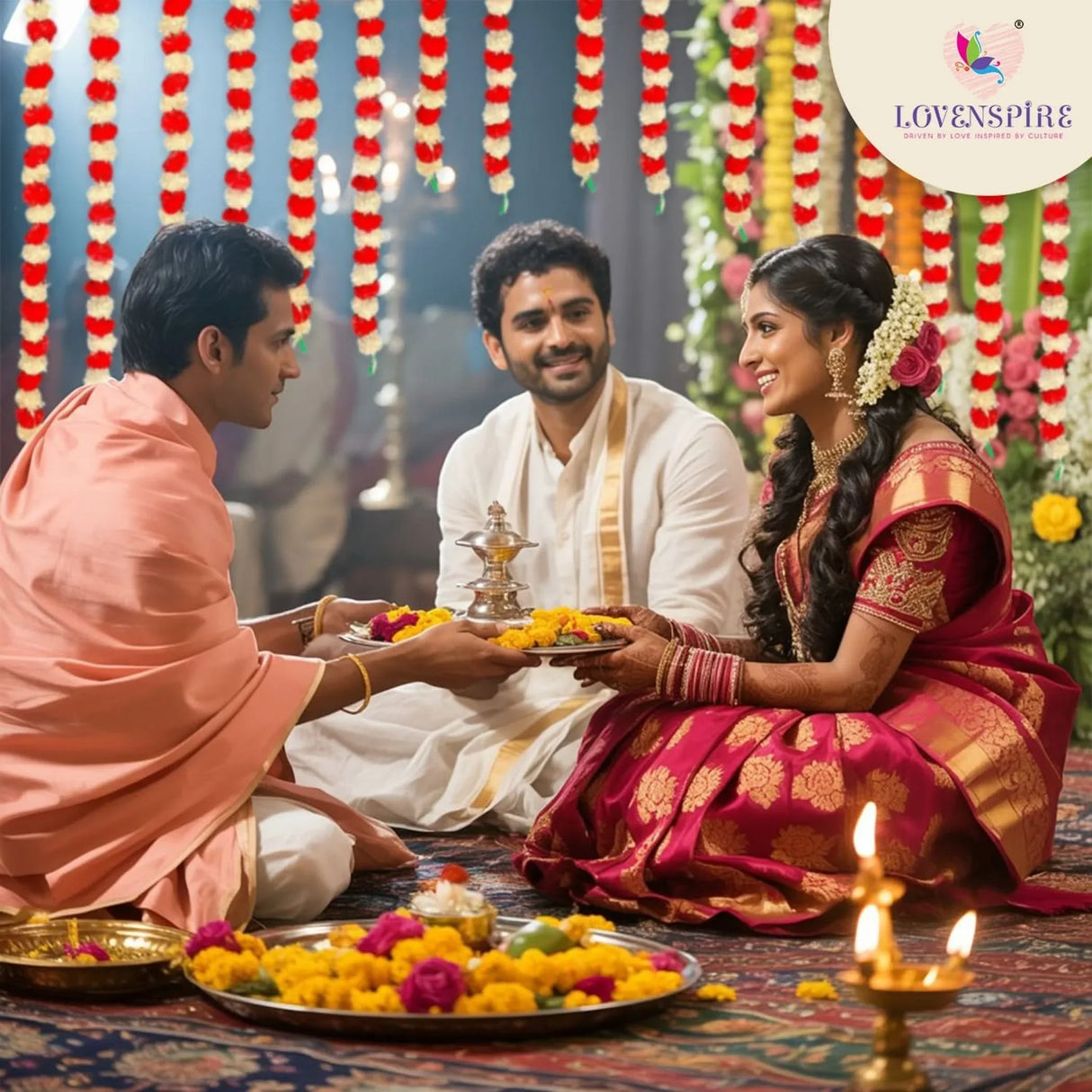 Artificial Marigold Flowers Garland Bandhanwar String for Home Party Door Hanging Diwali Decorations Day of the Dead Ofrenda Dia De Los Muertos Mexican Flowers Halloween Marygold Decor - LoveNspire