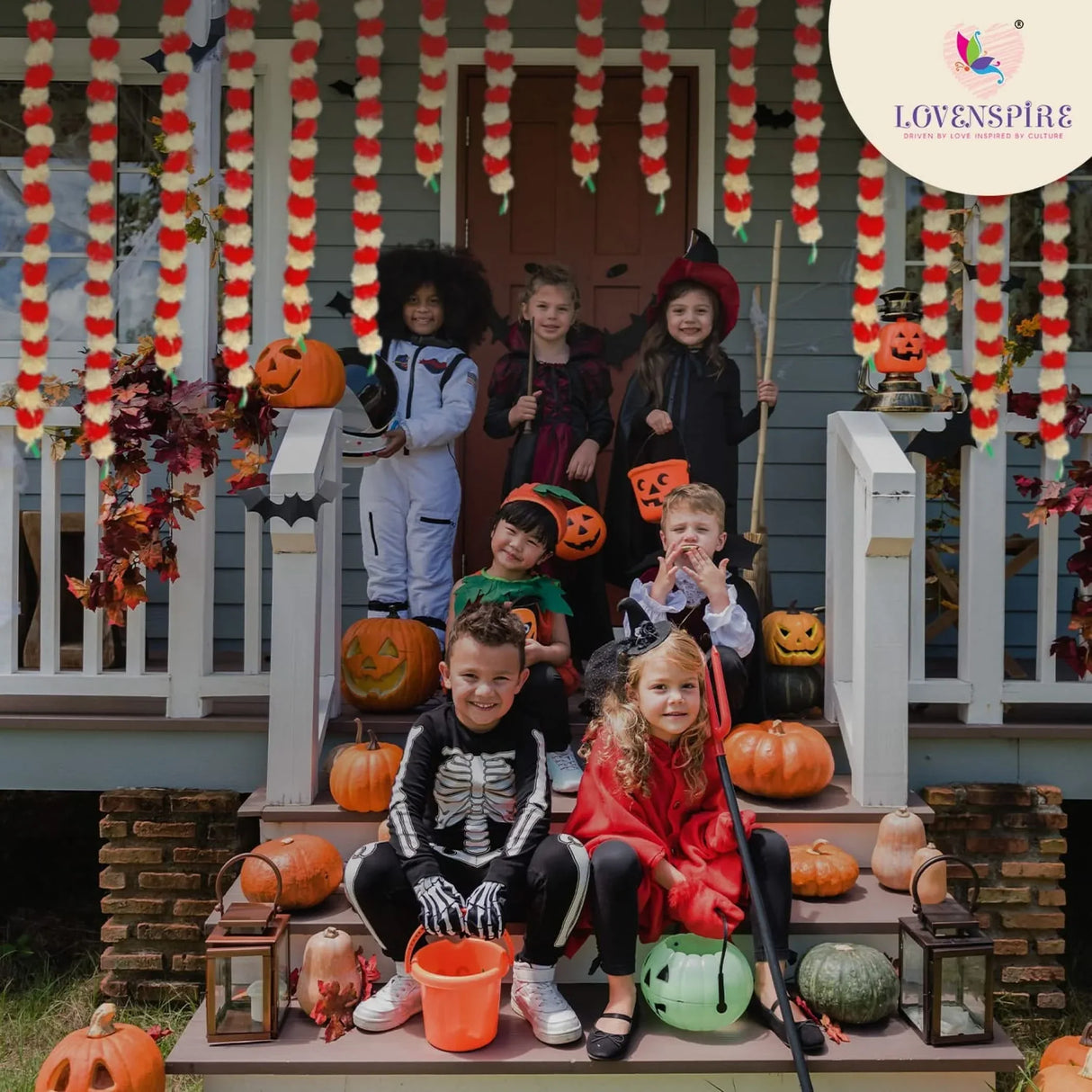 Artificial Marigold Flowers Garland Bandhanwar String for Home Party Door Hanging Diwali Decorations Day of the Dead Ofrenda Dia De Los Muertos Mexican Flowers Halloween Marygold Decor - LoveNspire