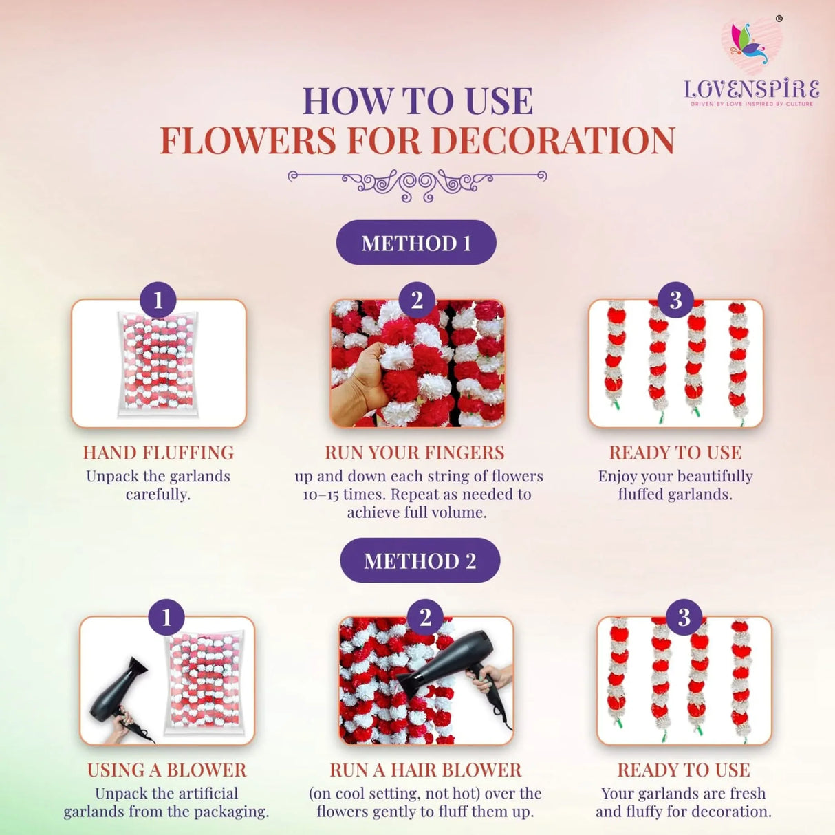 Artificial Marigold Flowers Garland Bandhanwar String for Home Party Door Hanging Diwali Decorations Day of the Dead Ofrenda Dia De Los Muertos Mexican Flowers Halloween Marygold Decor - LoveNspire