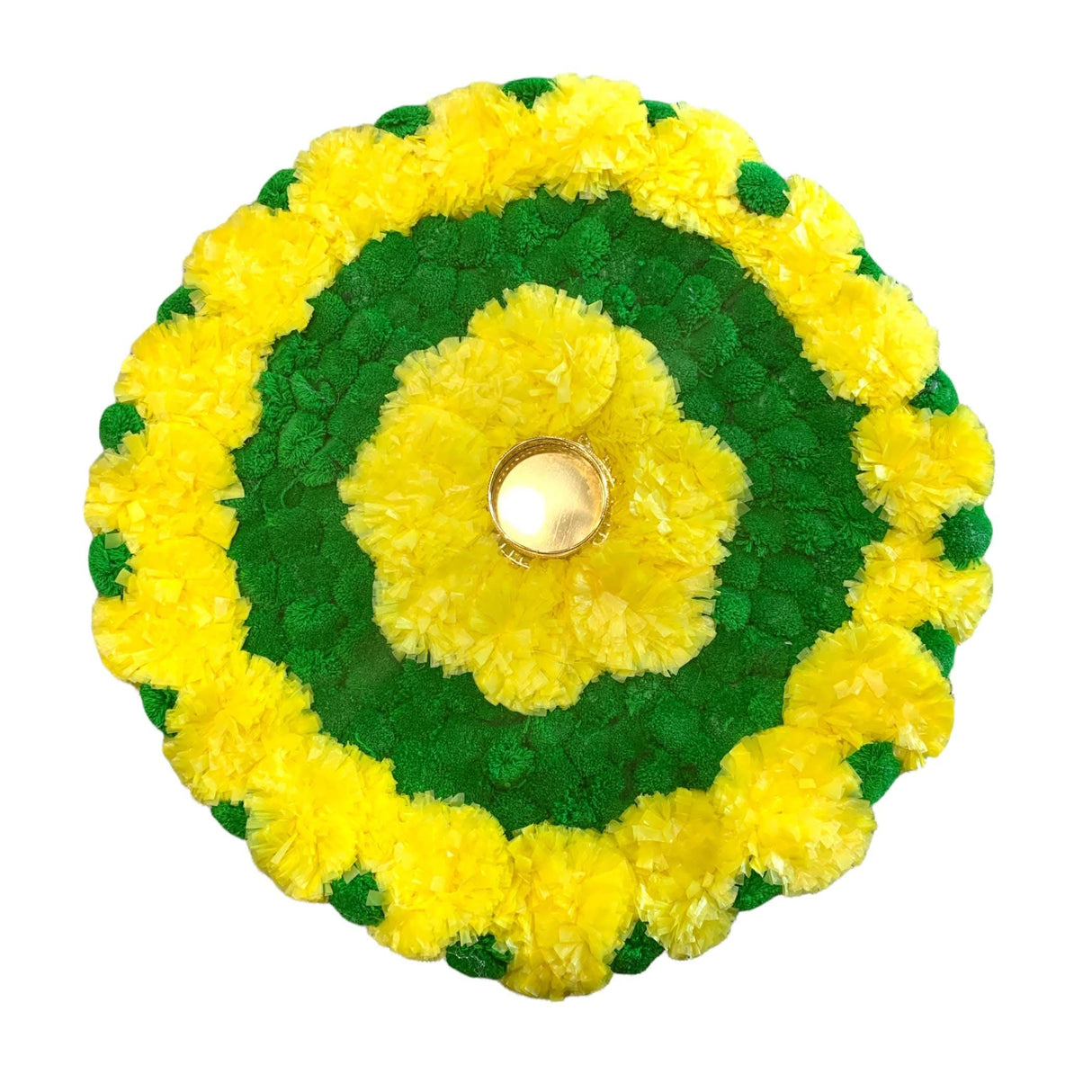 Ugadi Decor Decorative Flower Rangoli Artificial Marigold Rangoli Indian Wedding Favor Housewarming Pooja Diwali Festive Decor Religious Temple Item Return Gift - LoveNspire
