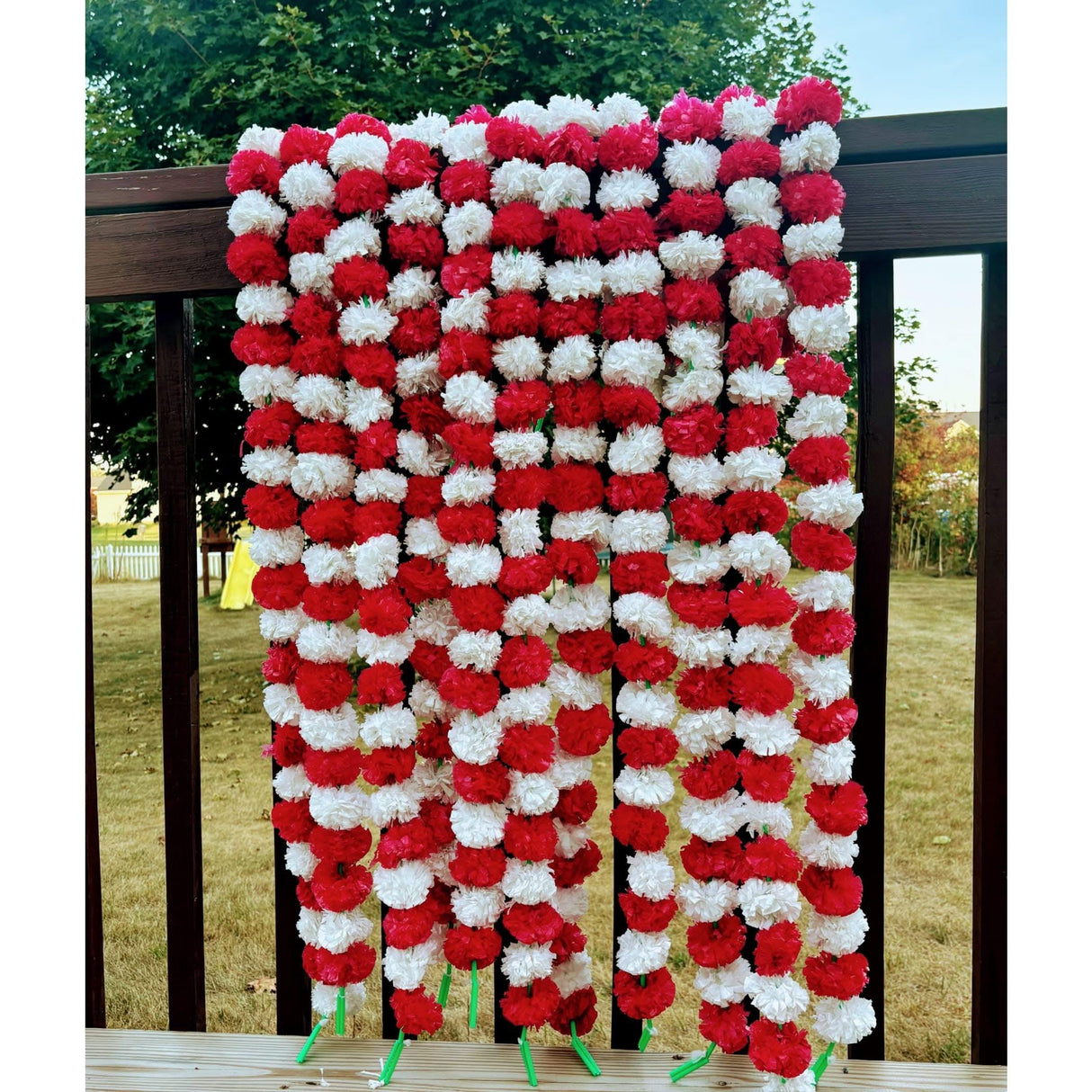 Artificial Marigold Flowers Garland Bandhanwar String for Home Party Door Hanging Diwali Decorations Day of the Dead Ofrenda Dia De Los Muertos Mexican Flowers Halloween Marygold Decor - LoveNspire