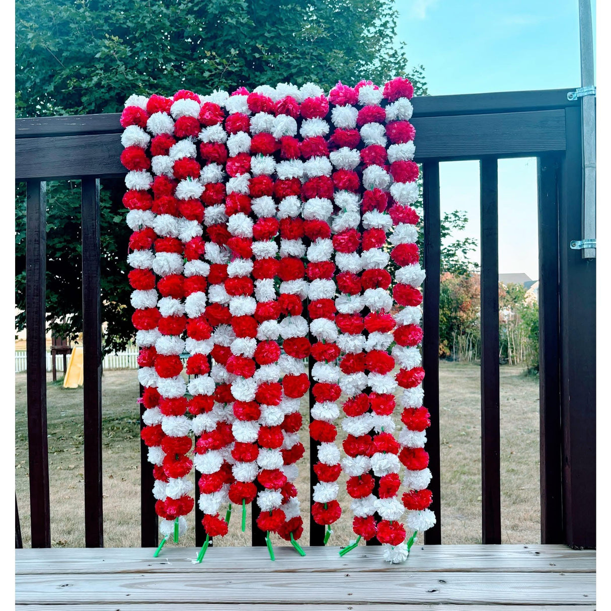 Artificial Marigold Flowers Garland Bandhanwar String for Home Party Door Hanging Diwali Decorations Day of the Dead Ofrenda Dia De Los Muertos Mexican Flowers Halloween Marygold Decor - LoveNspire