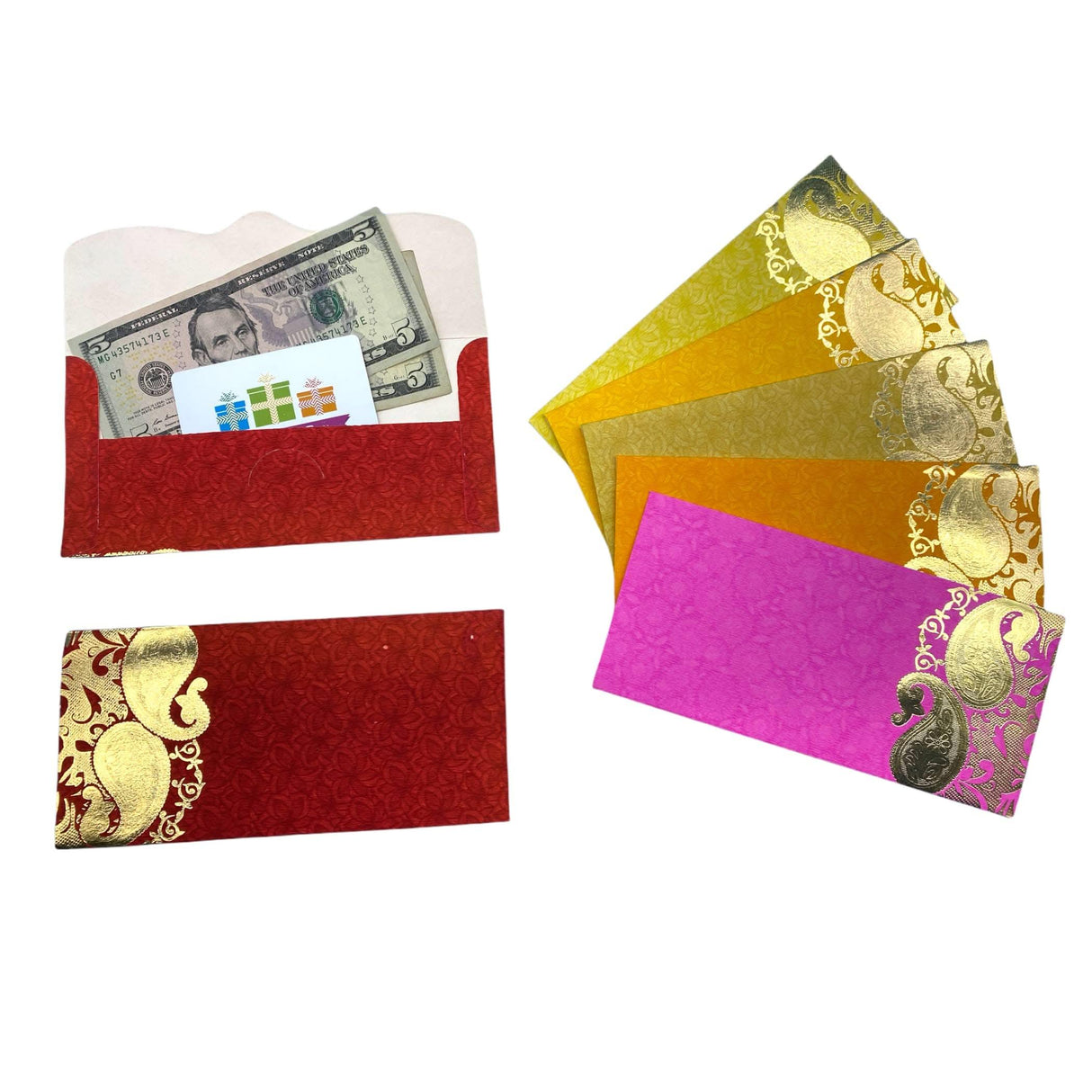 Assorted Mango Paper Shagunmoney Envelopes, Lucky Cash Gift Envelope, Gifts Card Holder,currency, Tip Evenvolopes, Eid Diwali Christmas Wedding - LoveNspire