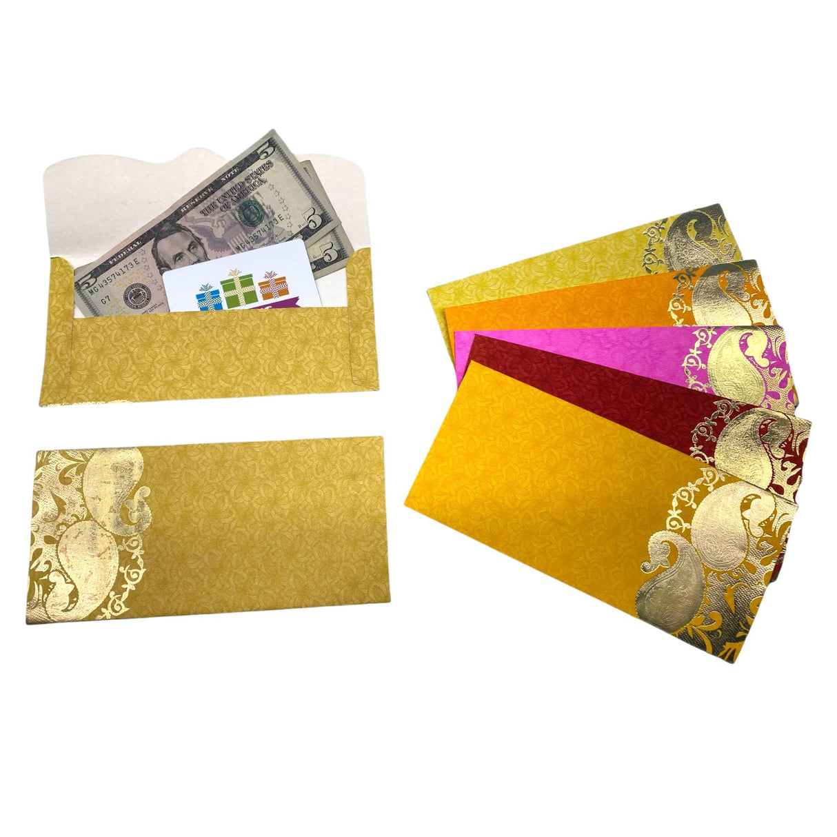 Assorted Mango Paper Shagunmoney Envelopes, Lucky Cash Gift Envelope, Gifts Card Holder,currency, Tip Evenvolopes, Eid Diwali Christmas Wedding - LoveNspire