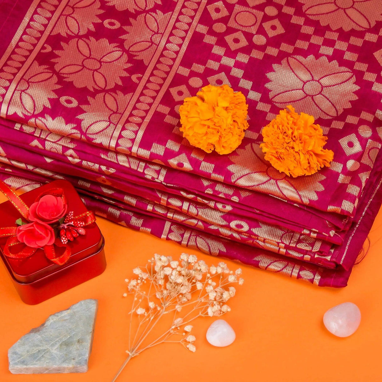 Banarasi Silk Zari Dupatta for Women Scarf Shawl Wrap Soft Stoles Indian Wedding Party Lightweight Dupatta - LoveNspire