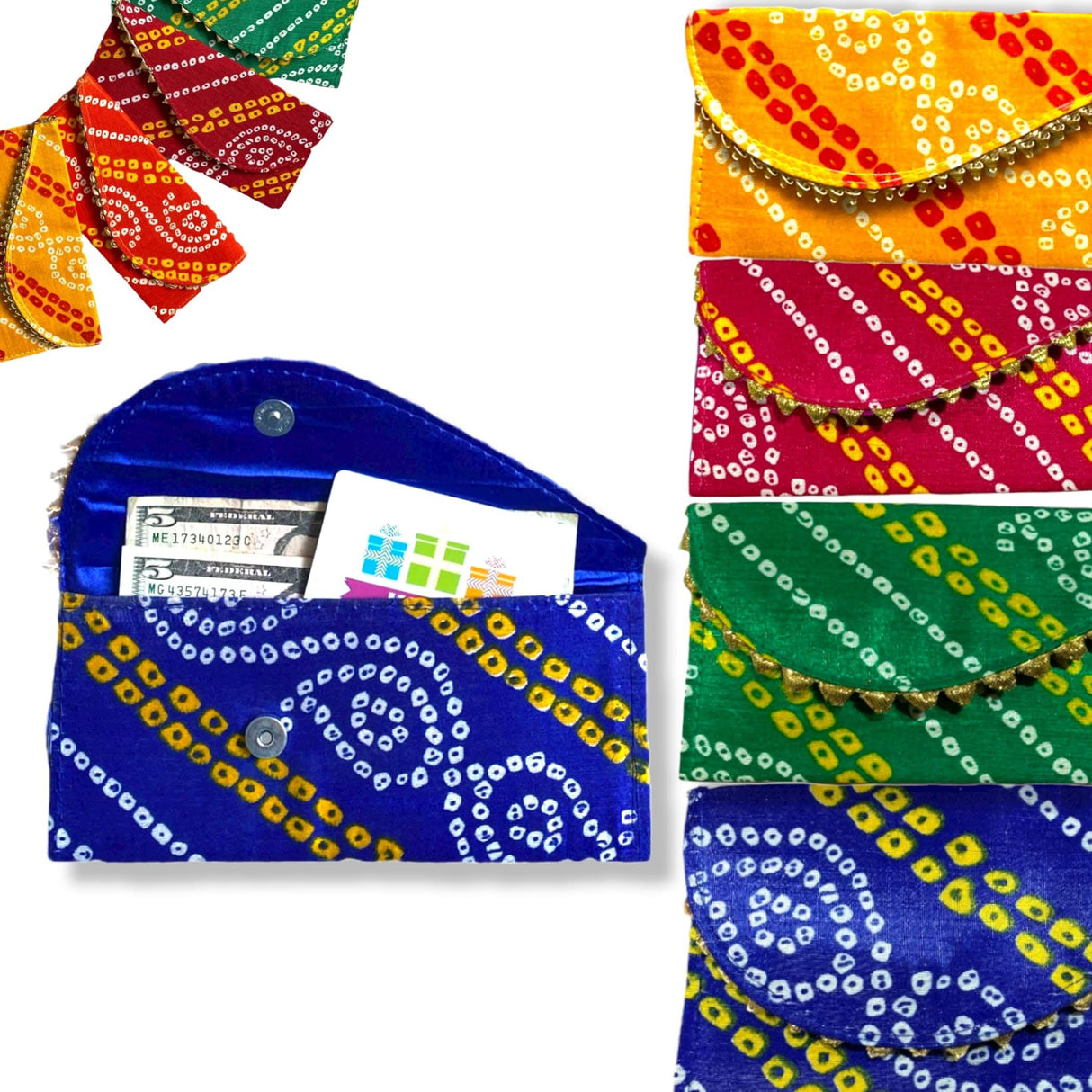 Bandhani Shagun Envelops. Money Envelopes, Gifting Envelope, Eid Gift Envelop, Christmas Gifting, Wedding Favor, Cash Envelop, Wedding Gift, Gifting Envelopes, - LoveNspire