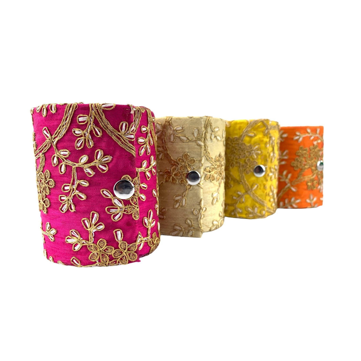 Bangle Organizing Box for Women and Girls Bulk Assorted Jewellery Storage Bag Beautiful Embroidered Bangle Case Indian Pakistani Wedding Favor Bridesmaid Gift - LoveNspire