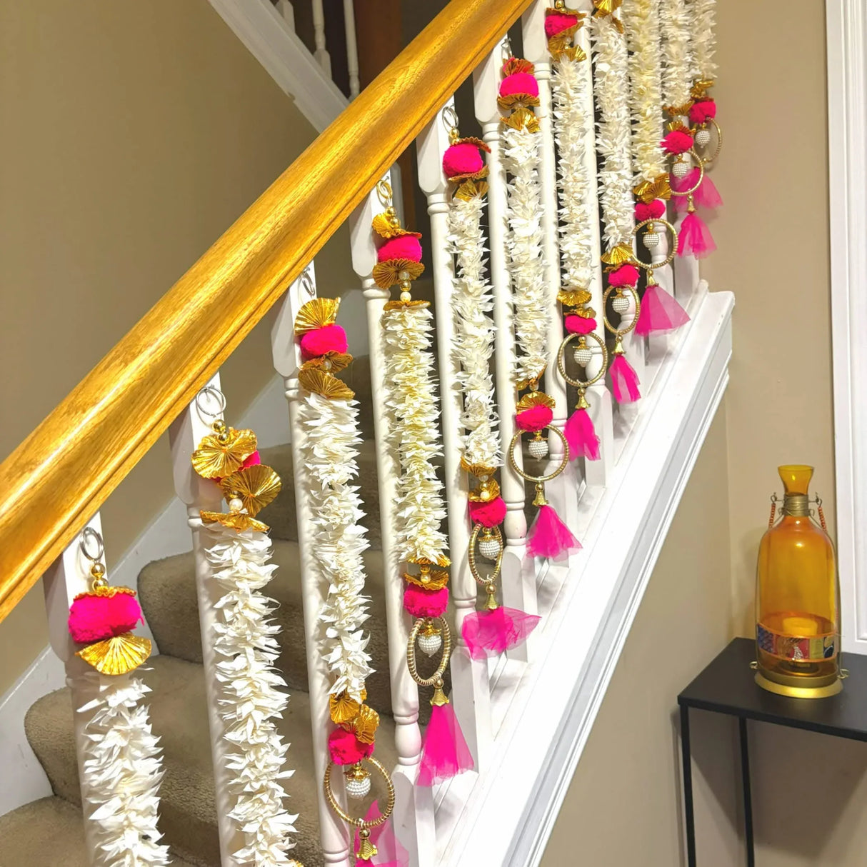 Bangle Pom Pom Backdrop, Diwali Decoration, Diwali Decor, Diwali Backdrop, Muslim Wedding, Eid Decoration, Mehndi Decoration - LoveNspire