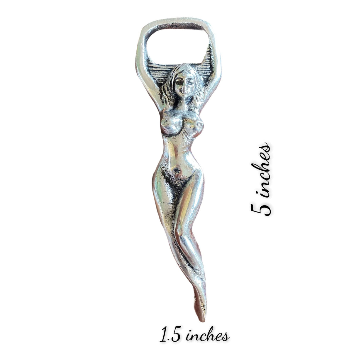 Designer German Silver Bear Bottle can Opener for Kitchen, Bar, or Restaurant Automatic Bottle Cap Catcher Birthday, Christmas, New Year Gift - LoveNspire