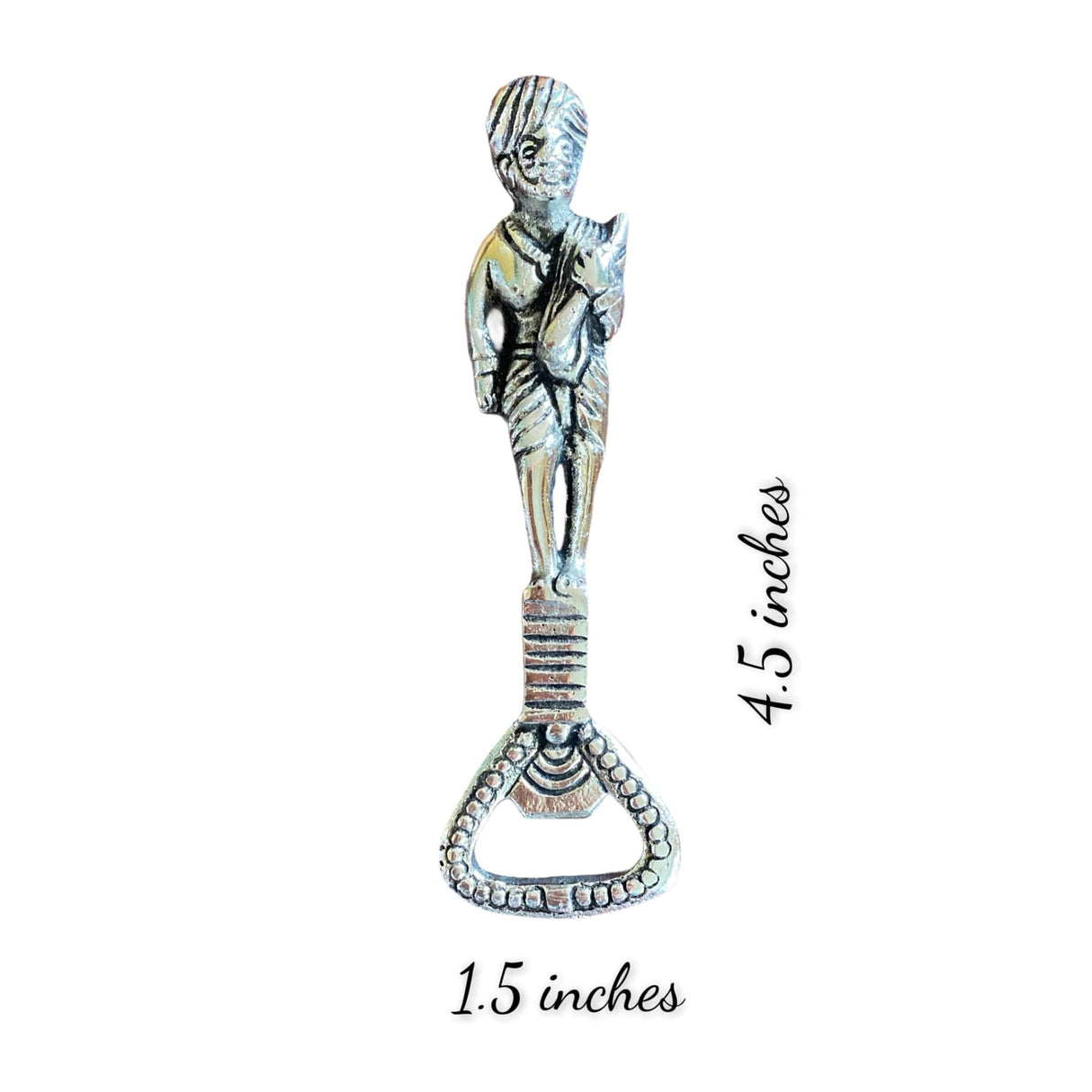 Designer German Silver Bear Bottle can Opener for Kitchen, Bar, or Restaurant Automatic Bottle Cap Catcher Birthday, Christmas, New Year Gift - LoveNspire