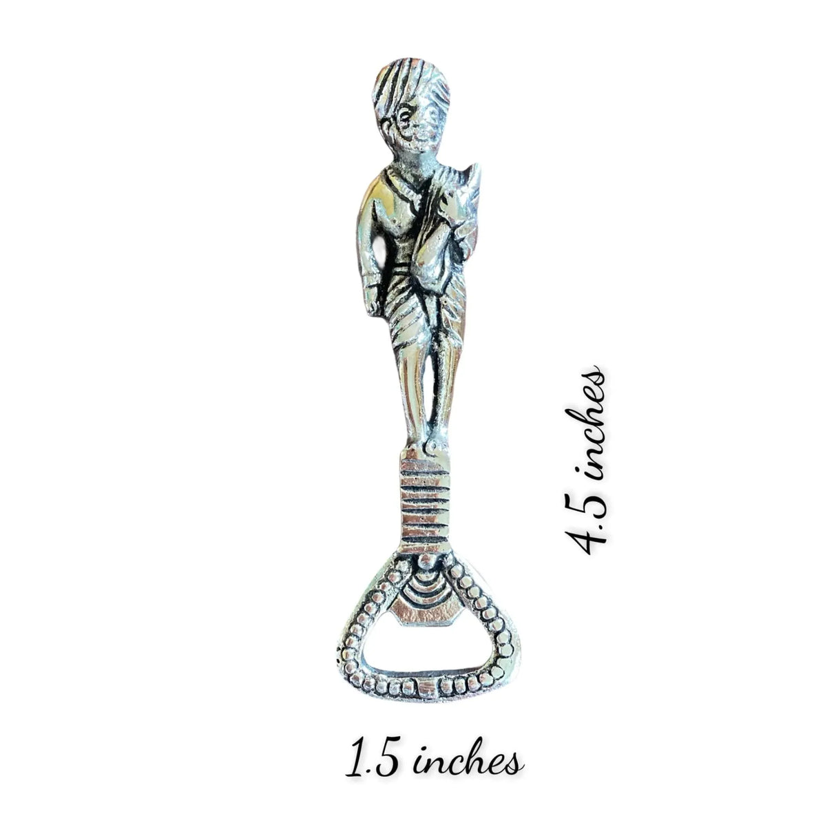 Designer German Silver Bear Bottle can Opener for Kitchen, Bar, or Restaurant Automatic Bottle Cap Catcher Birthday, Christmas, New Year Gift - LoveNspire