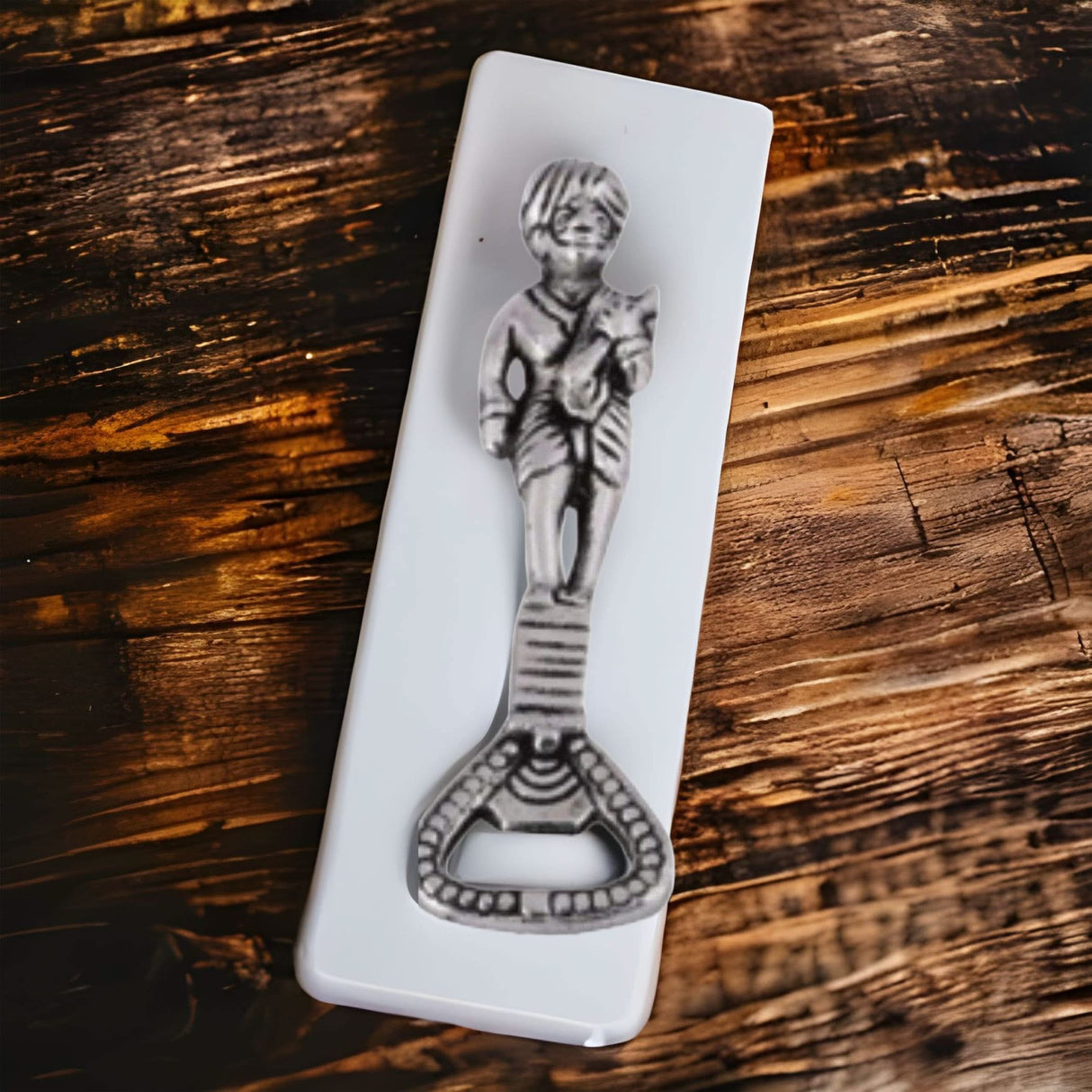 Designer German Silver Bear Bottle can Opener for Kitchen, Bar, or Restaurant Automatic Bottle Cap Catcher Birthday, Christmas, New Year Gift - LoveNspire