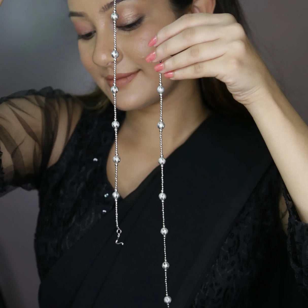 Bohemian Silver Anklet for Women Rhodium Plated Adjustable Foot Ankle Bracelet Indian Delicate Trendy Anniversary, Birthday Jewelry Gift - LoveNspire