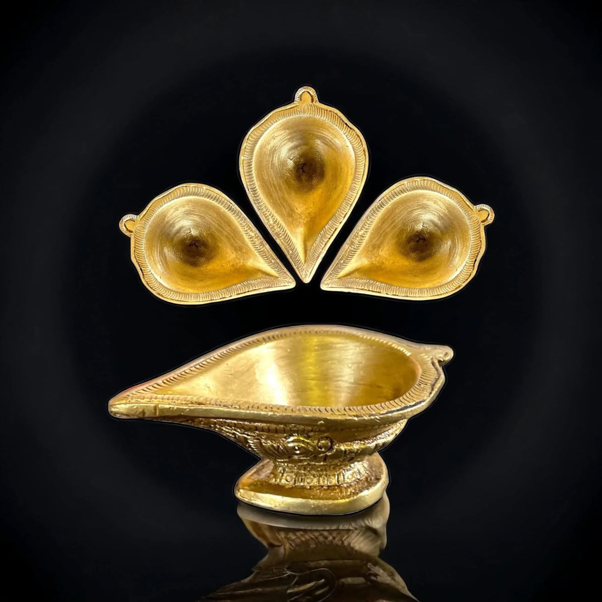 Brass Diya Indian Diya Oil Lamps for Home Decoration, Mandir, Temple, Traditional Hindu Puja, Religious Decor, Diwali Deepawali, Housewarming Return Gift Items - LoveNspire