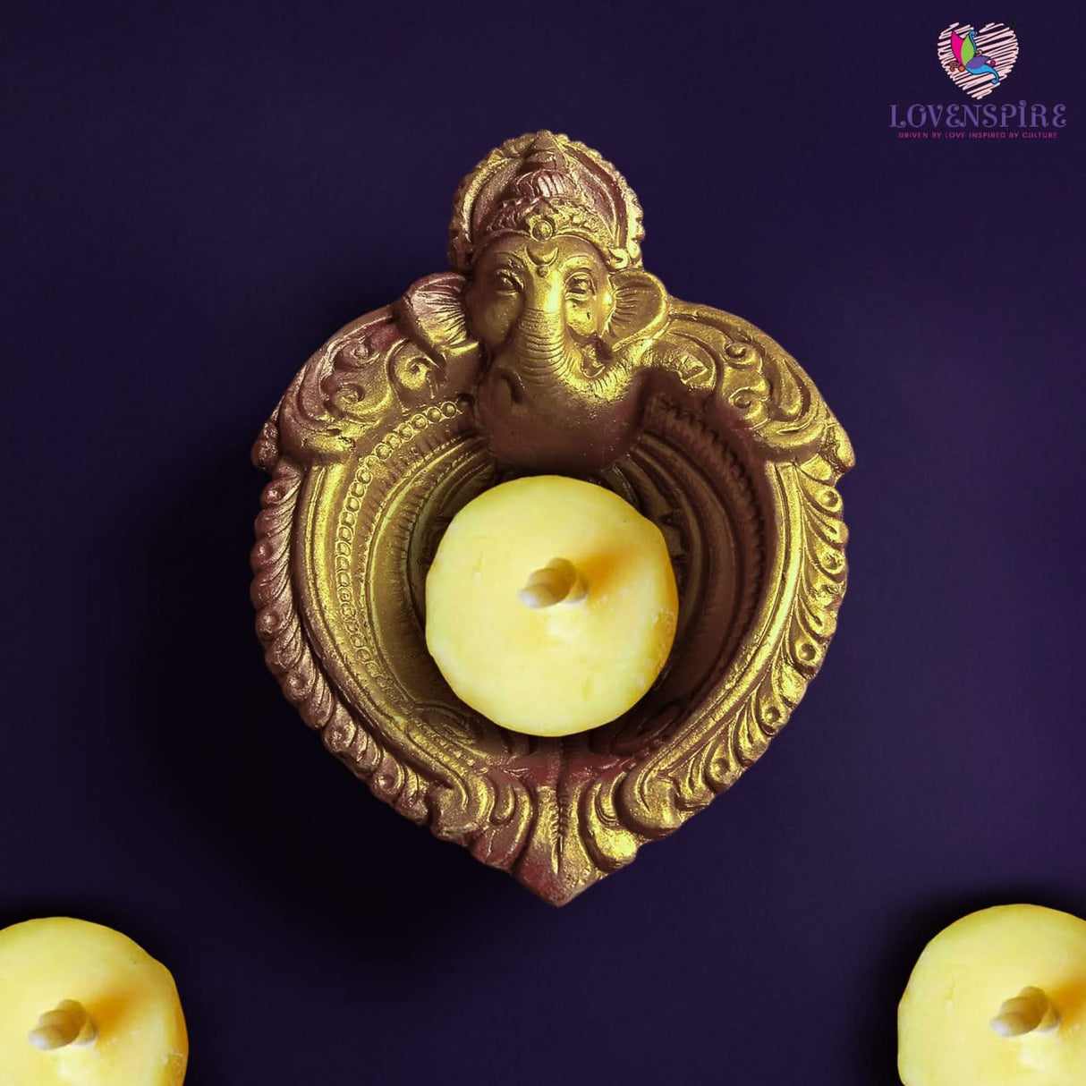 Pure Cow Ghee Wicks for Pooja Buffalo Diya Batti 35 Min Burning Time Butter Cotton Wick for Home Temple Pujan Readymade Wax Free Ghee Diya Jyot Diwali Wick Housewarming Return Gifts - LoveNspire