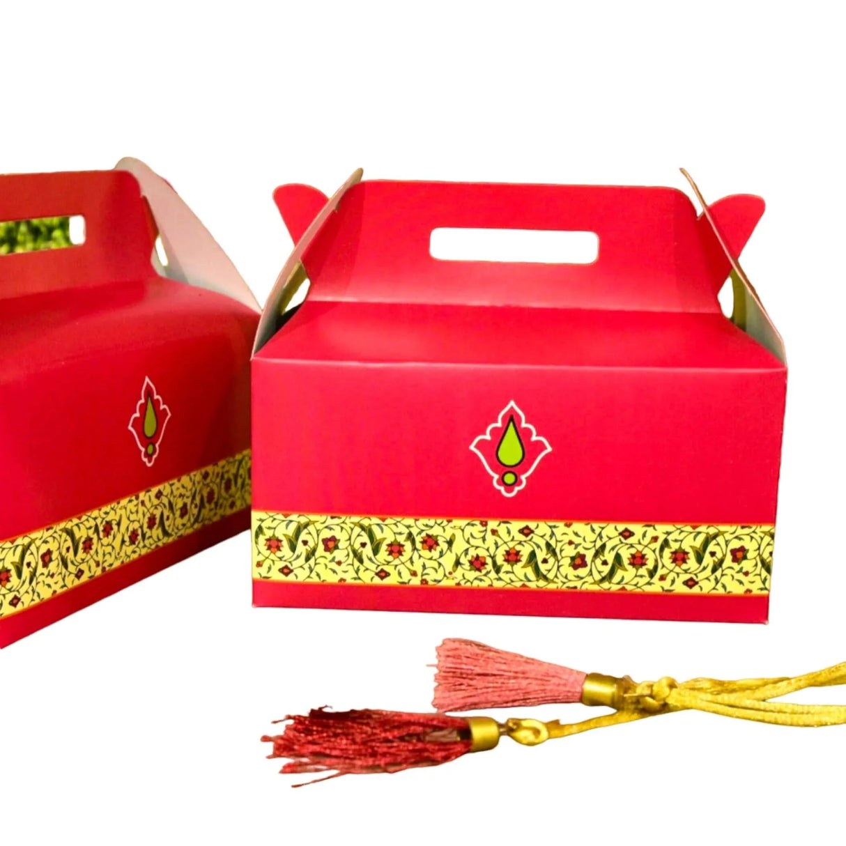 Bulk Gable Boxes Party Favor Treat Boxes Paper Gift Box for Birthday Party Goodie Gift Boxes for Wedding Housewarming Christmas Candy Boxes with Handle Paper - LoveNspire