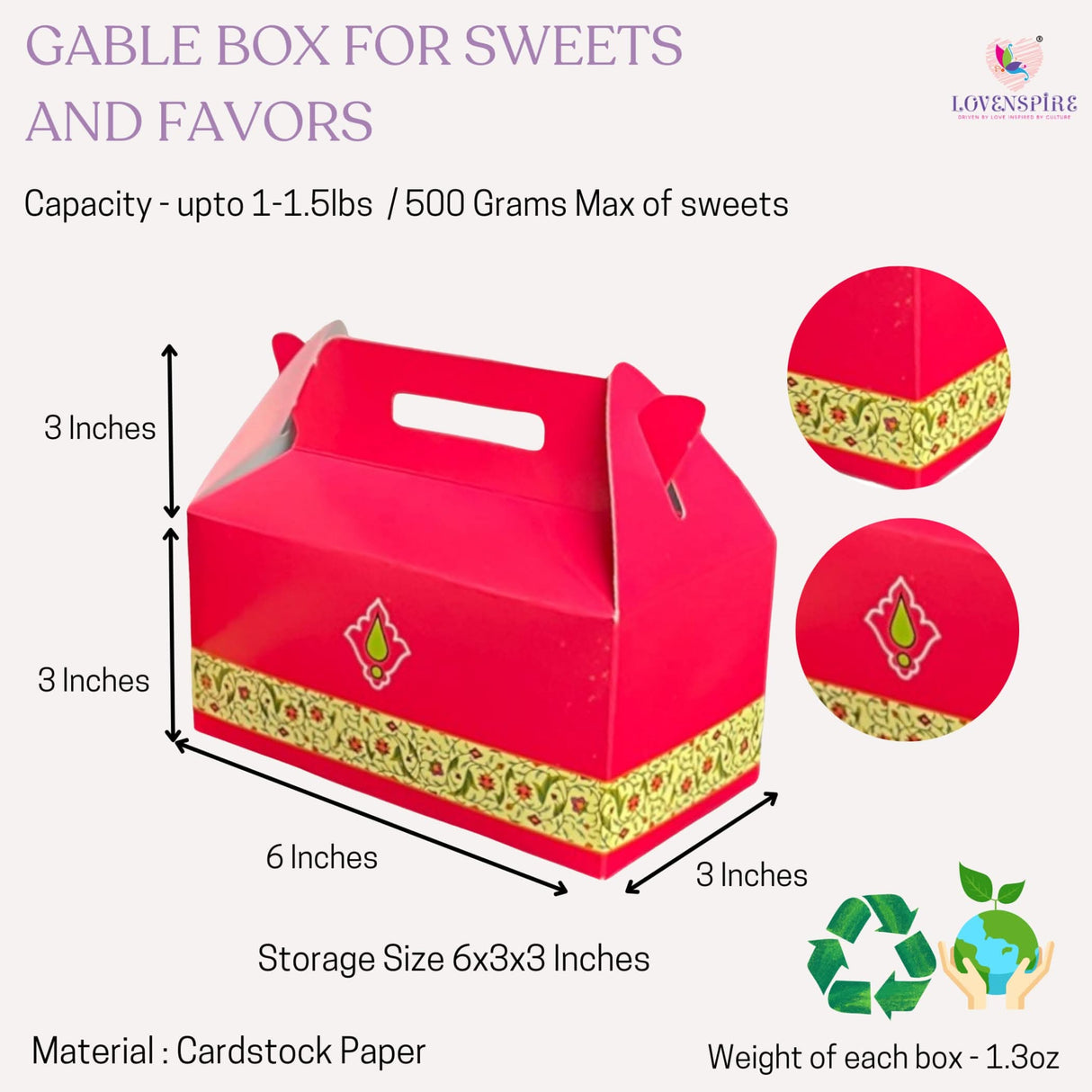Bulk Gable Boxes Party Favor Treat Boxes Paper Gift Box for Birthday Party Goodie Gift Boxes for Wedding Housewarming Christmas Candy Boxes with Handle Paper - LoveNspire