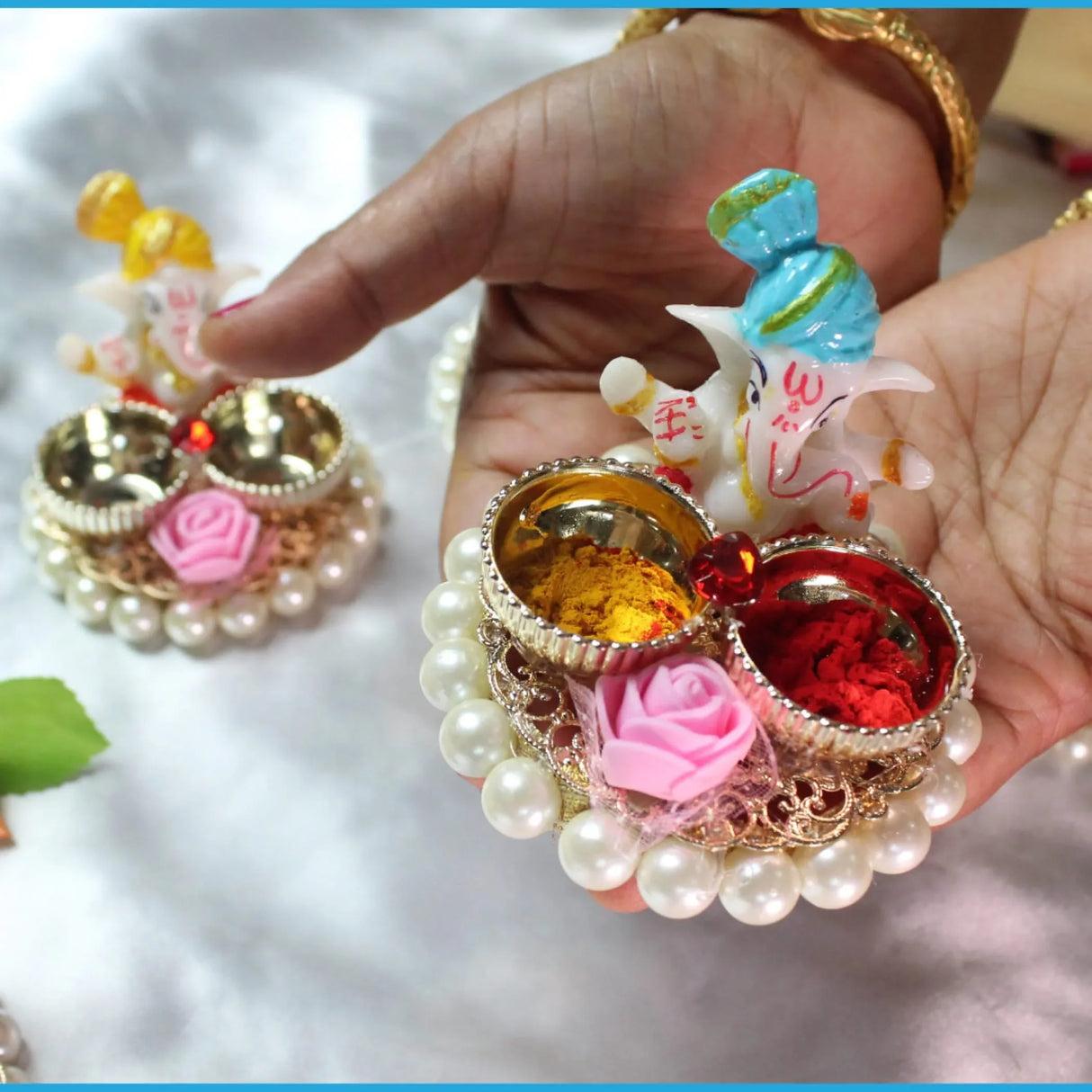 Bulk Golu Favors, Ganesh Kumkum Holder, Thamboolam, Pooja Favor, Diwali Gift, Diwali Favor, Deewali Decor, Haldikumkum Plate, Pooja Return - LoveNspire