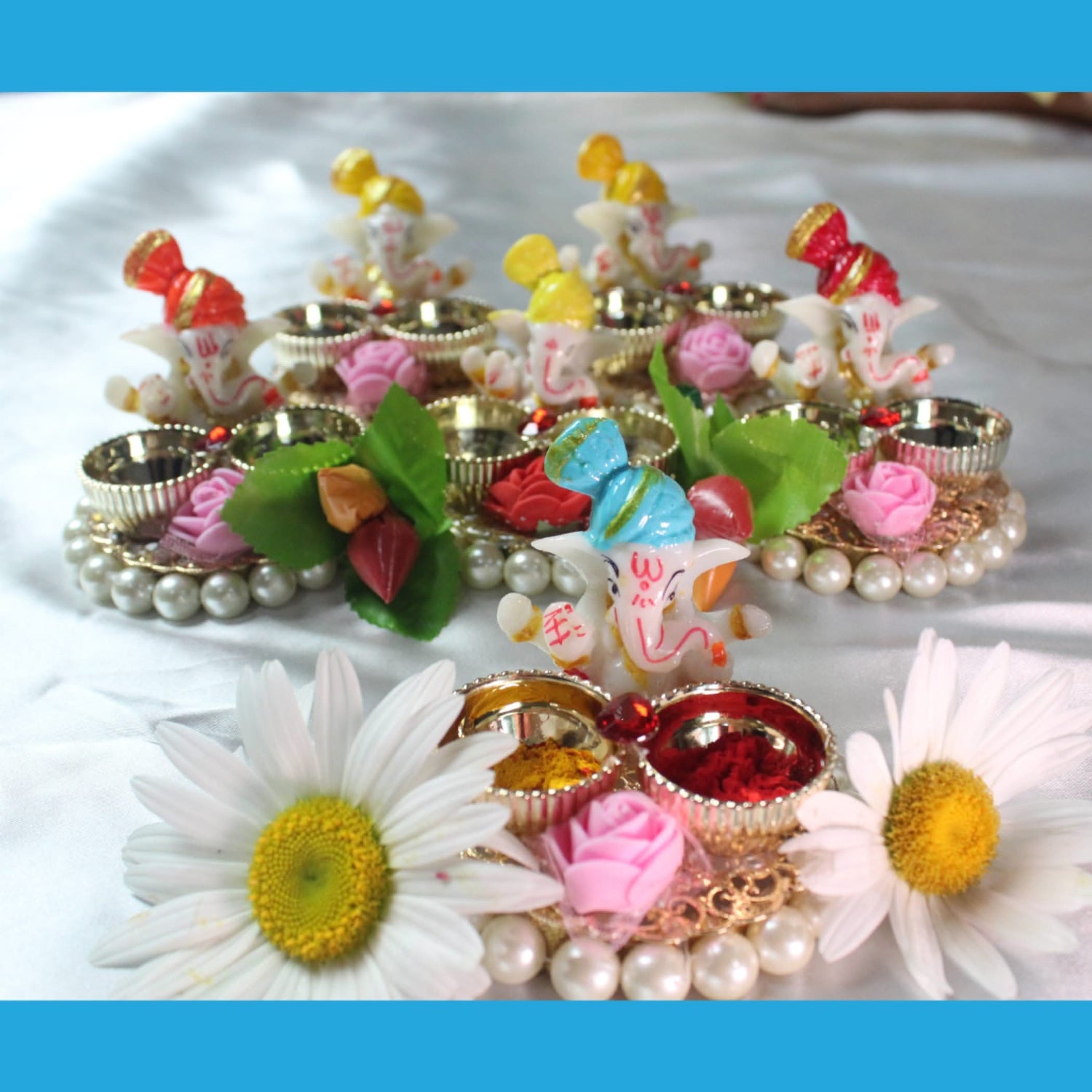 Bulk Golu Favors, Ganesh Kumkum Holder, Thamboolam, Pooja Favor, Diwali Gift, Diwali Favor, Deewali Decor, Haldikumkum Plate, Pooja Return - LoveNspire