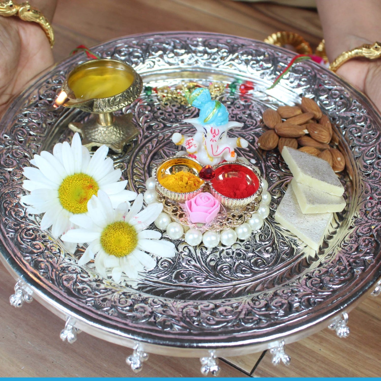 Bulk Golu Favors, Ganesh Kumkum Holder, Thamboolam, Pooja Favor, Diwali Gift, Diwali Favor, Deewali Decor, Haldikumkum Plate, Pooja Return - LoveNspire