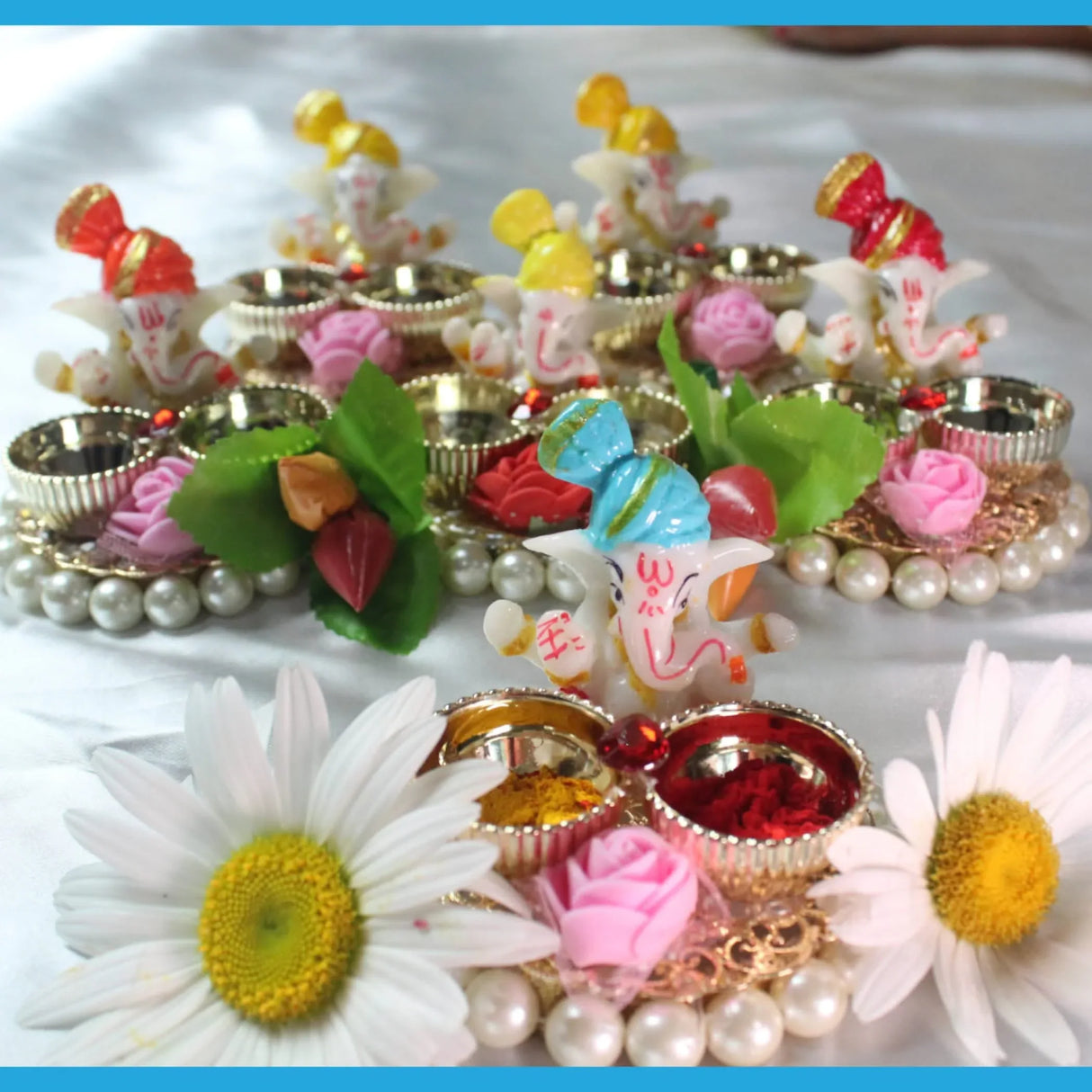 Bulk Golu Favors, Ganesh Kumkum Holder, Thamboolam, Pooja Favor, Diwali Gift, Diwali Favor, Deewali Decor, Haldikumkum Plate, Pooja Return - LoveNspire