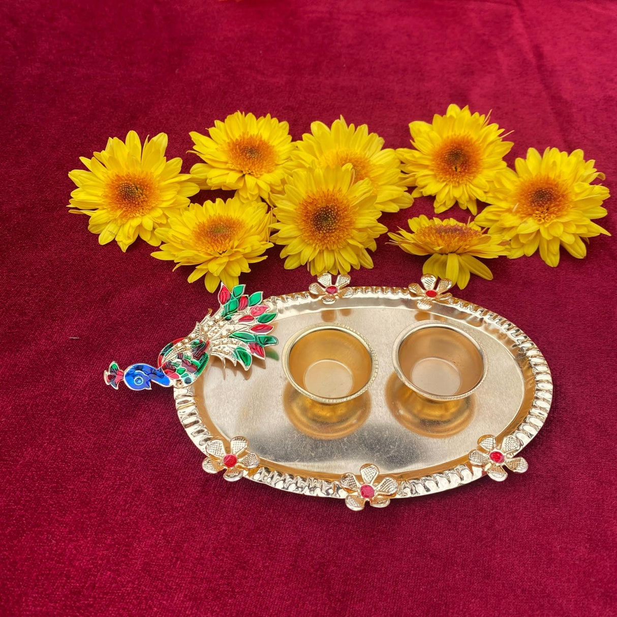 Bulk Haldi Kumkum Holder, Pooja Return Gift , Thamboolam, Pooja Favor, Haldikumkum Plate, Wedding Favor, Housewarming Favor - LoveNspire