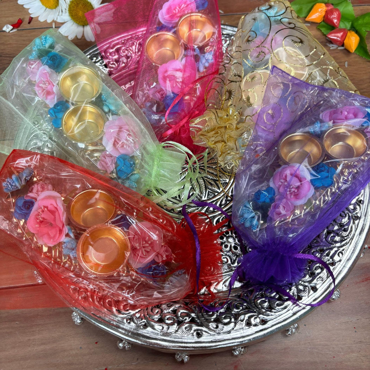Bulk Haldi Kumkum Thali Holder, Pooja Return Gift, Indian Housewarming Gifts, Shivratri, Wedding Favor, Navarathri Favors, Baby Shower - LoveNspire