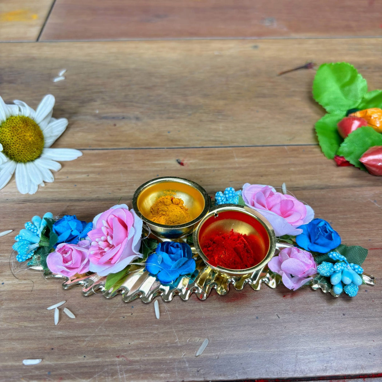 Bulk Haldi Kumkum Thali Holder, Pooja Return Gift, Indian Housewarming Gifts, Shivratri, Wedding Favor, Navarathri Favors, Baby Shower - LoveNspire