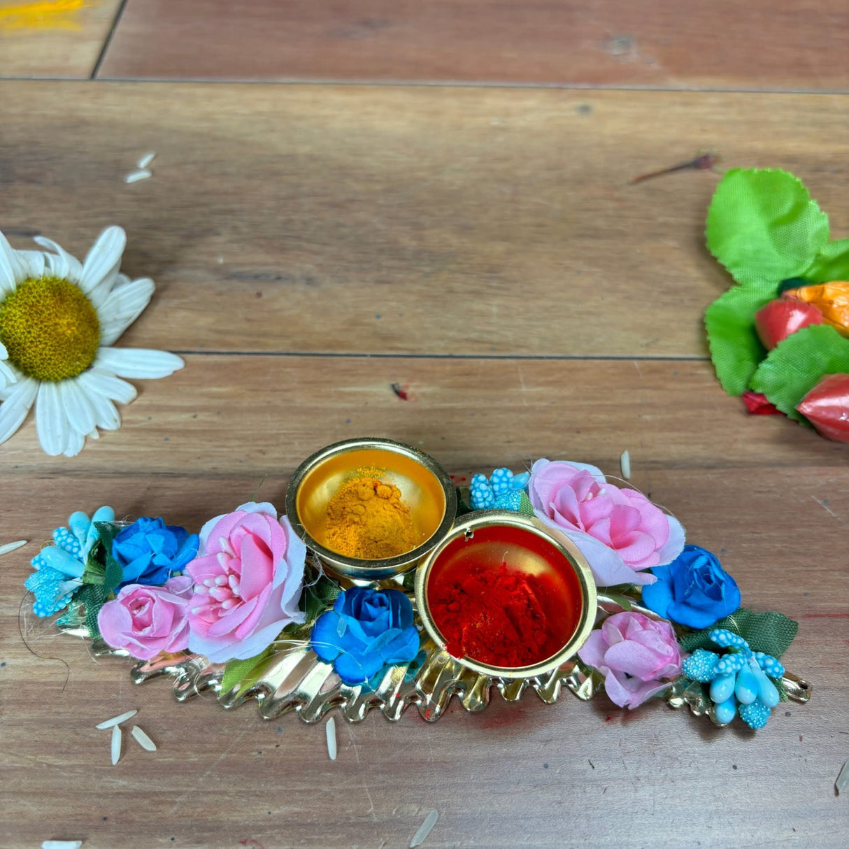 Bulk Haldi Kumkum Thali Holder, Pooja Return Gift, Indian Housewarming Gifts, Shivratri, Wedding Favor, Navarathri Favors, Baby Shower - LoveNspire