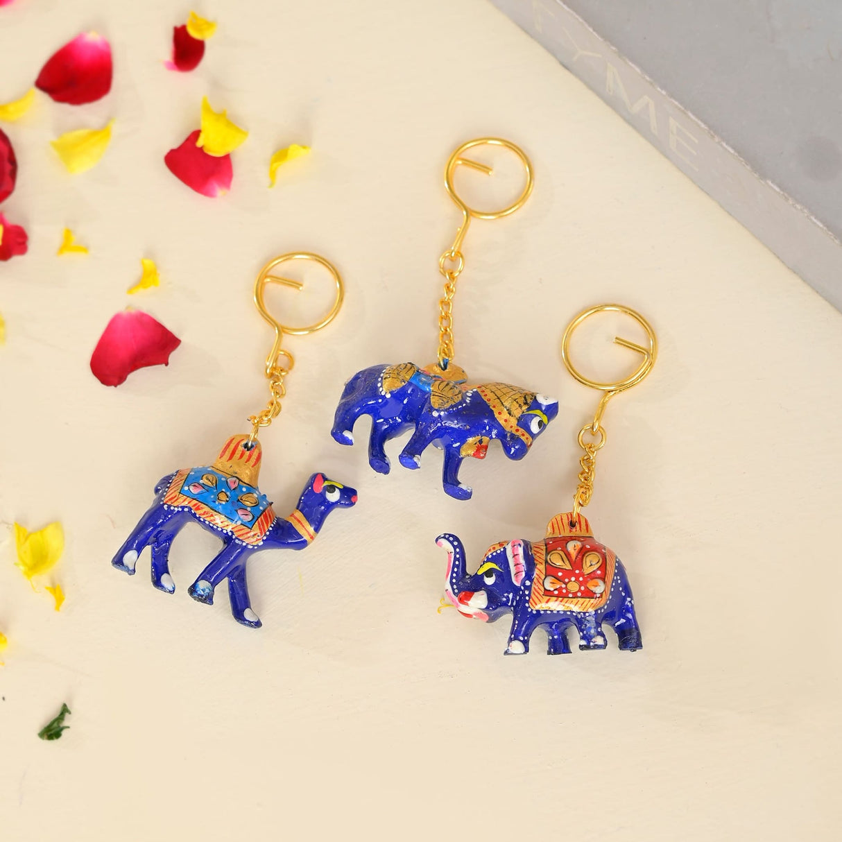 Ceramic Keychain 1pcs Amulet Keyring Door Car Key Chains Good Luck Key Holder for Thanksgiving Housewarming Gift - LoveNspire