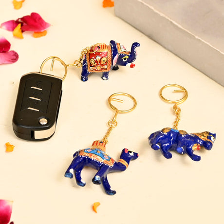 Ceramic Keychain 1pcs Amulet Keyring Door Car Key Chains Good Luck Key Holder for Thanksgiving Housewarming Gift - LoveNspire