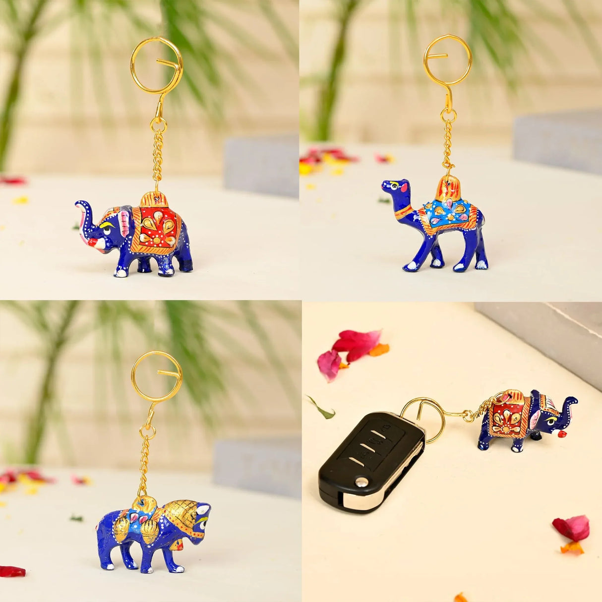 Ceramic Keychain 1pcs Amulet Keyring Door Car Key Chains Good Luck Key Holder for Thanksgiving Housewarming Gift - LoveNspire