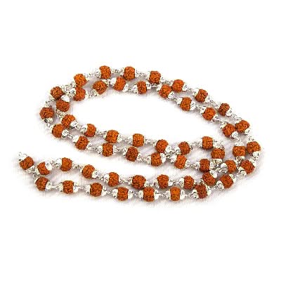 Certified Rudraksha Mala 5 Face (panchmukhi) Authentic Genuine Rudraksh Beads Rosary Japa Mala Bead Necklace Puja Prayer Meditation Beads Gold/silver Plated Mala for Men Women (1 Pcs) - LoveNspire