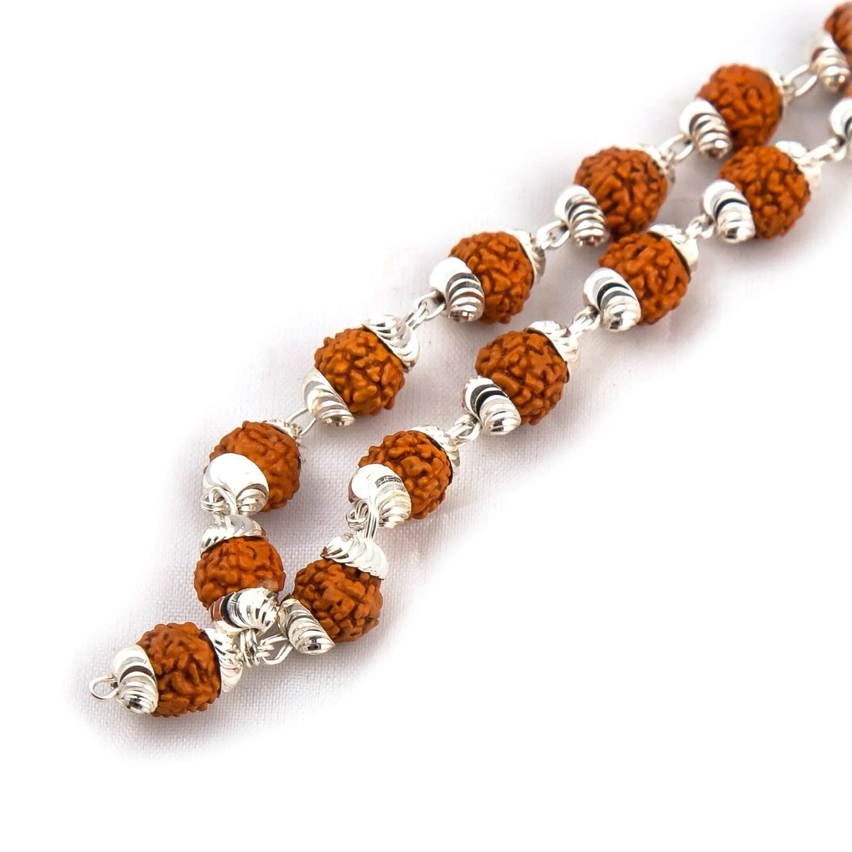 Certified Rudraksha Mala 5 Face (panchmukhi) Authentic Genuine Rudraksh Beads Rosary Japa Mala Bead Necklace Puja Prayer Meditation Beads Gold/silver Plated Mala for Men Women (1 Pcs) - LoveNspire