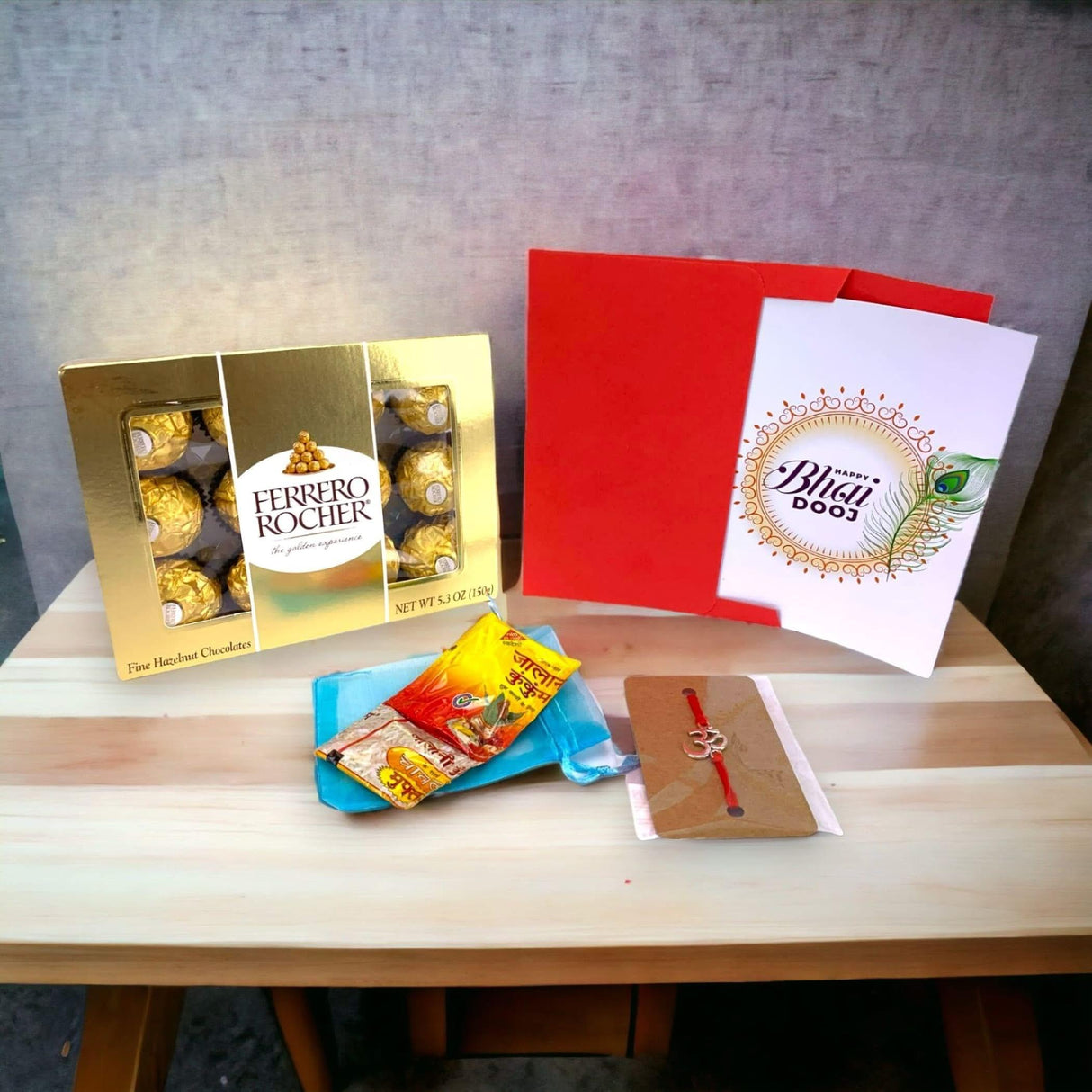 Chocolate, Bhai Dooj Rakhi with Tika and Roli, Rakhi for Brother, Rakhi Usa, Rakhi, Bhai Beej, Bhai Dooj, Modern Rakhi, Mithai - LoveNspire