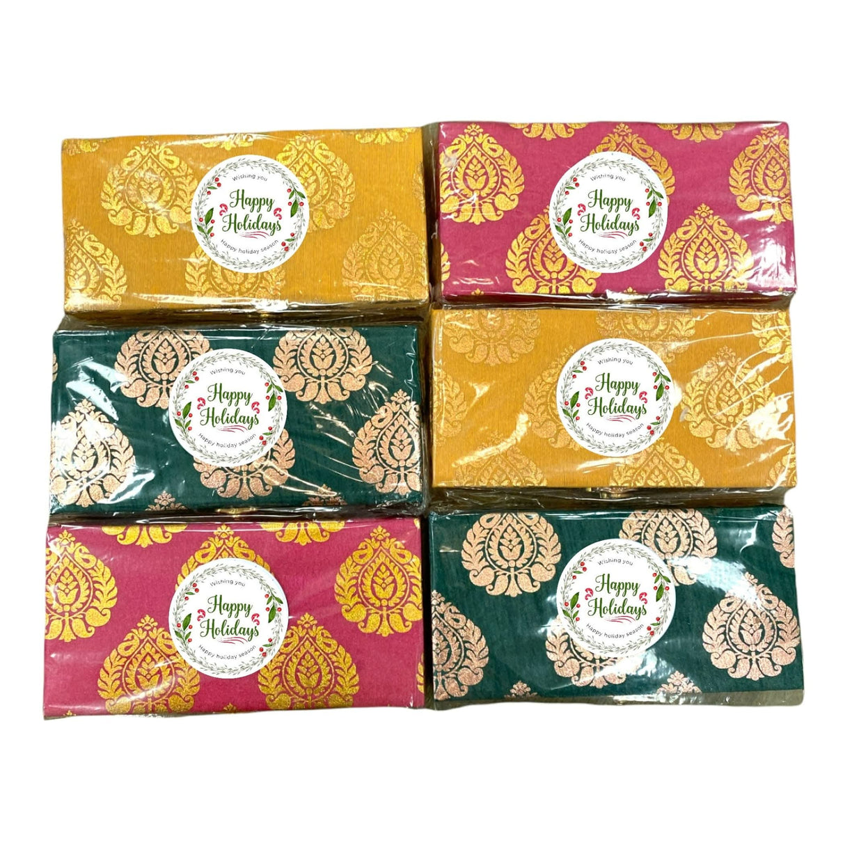 Diwali Gift Hamper Indian Festival Brocade Box with Tealight Candle Holders Christmas Gift Box Deepawali Hampers for Employees Home Office Friends Family Relatives - Return Gifts Items - LoveNspire