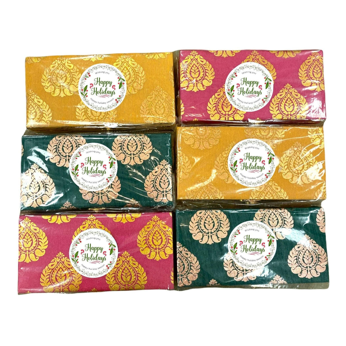 Diwali Gift Hamper Indian Festival Brocade Box with Tealight Candle Holders Christmas Gift Box Deepawali Hampers for Employees Home Office Friends Family Relatives - Return Gifts Items - LoveNspire