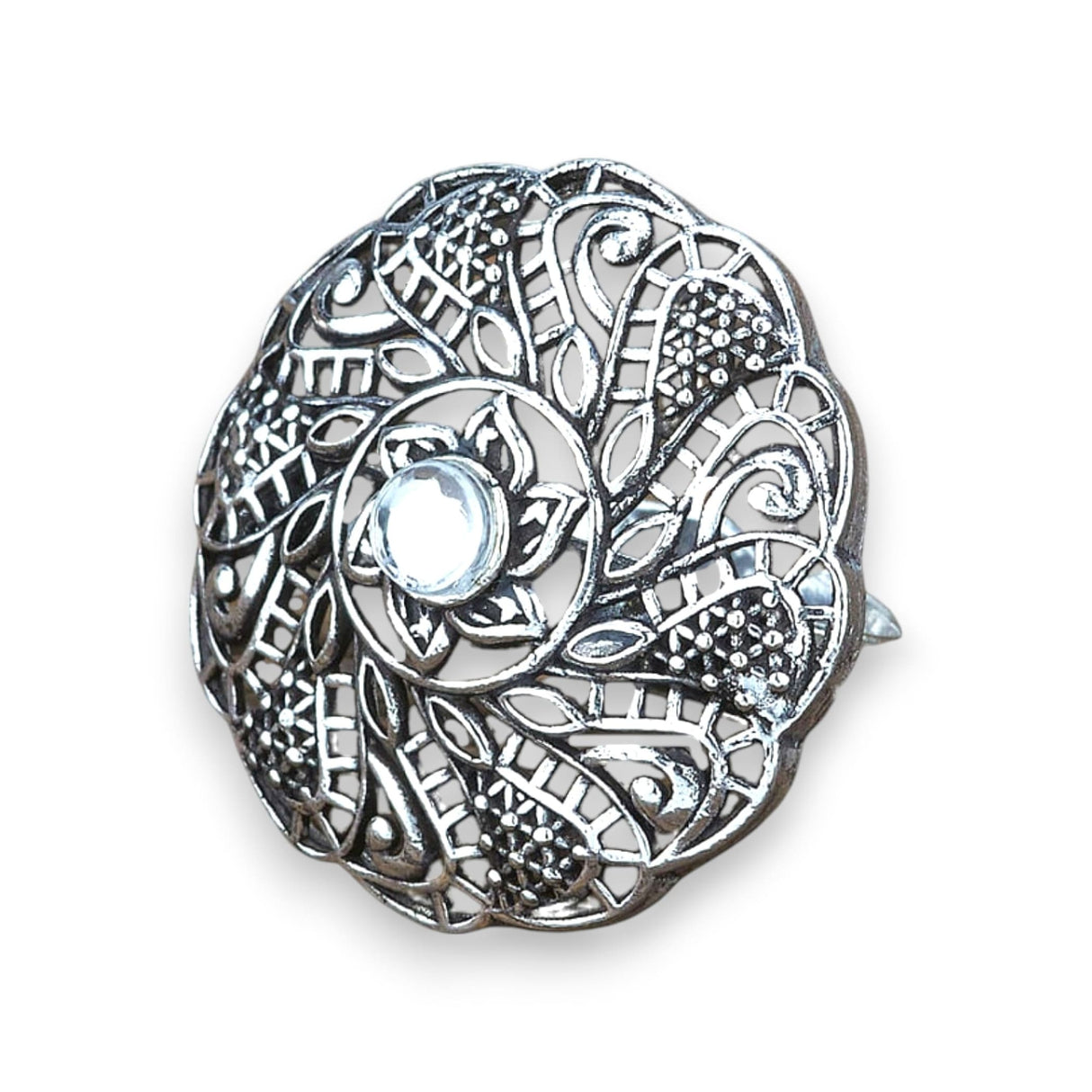 Classic Ring with Oxidised Plating Women Rings Open Wrap Finger Rings Adjustable Indian Bollywood Jewelry Antique Vintage Knuckle Boho Jewelry for Women - LoveNspire