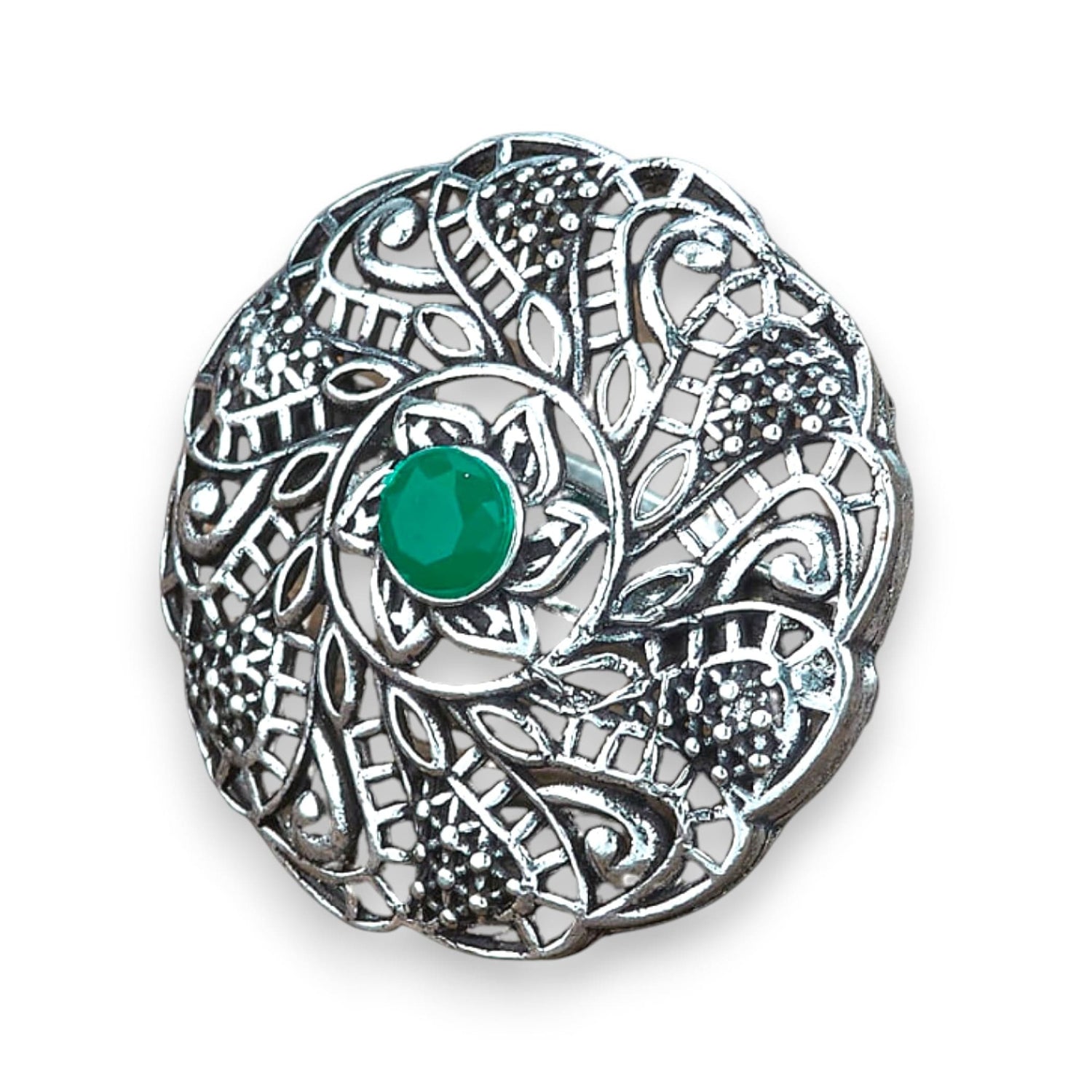 Classic Ring with Oxidised Plating Women Rings Open Wrap Finger Rings Adjustable Indian Bollywood Jewelry Antique Vintage Knuckle Boho Jewelry for Women - LoveNspire