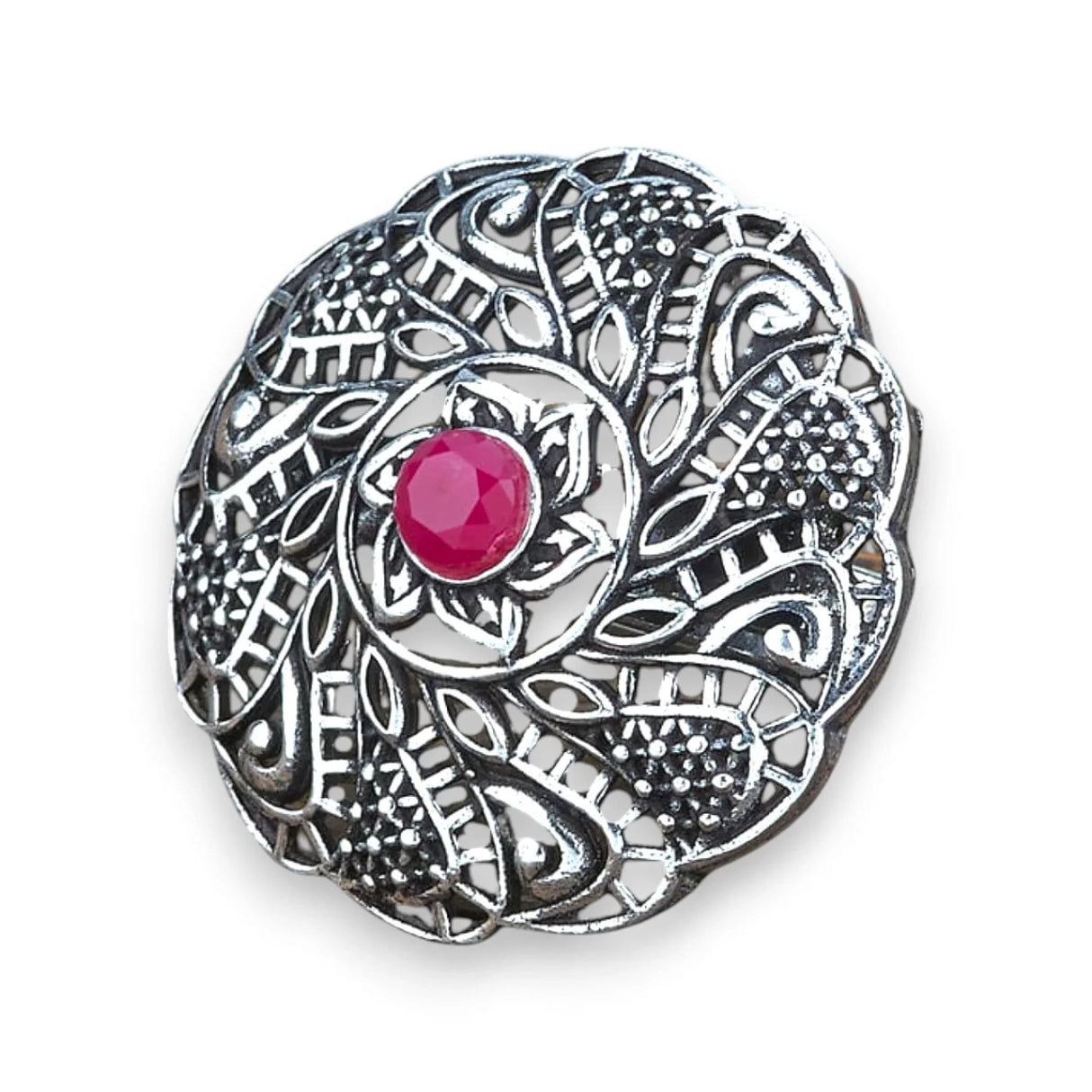 Classic Ring with Oxidised Plating Women Rings Open Wrap Finger Rings Adjustable Indian Bollywood Jewelry Antique Vintage Knuckle Boho Jewelry for Women - LoveNspire