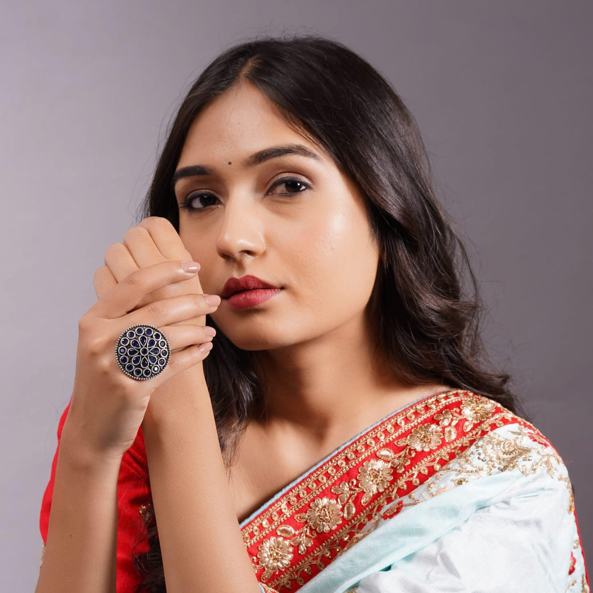 Classic Zodiac Ring Oxidised Plating Women Rings Open Wrap Finger Rings Adjustable Indian Bollywood Jewelry Antique Vintage Knuckle Boho Jewelry for Women - Gift for Her - LoveNspire