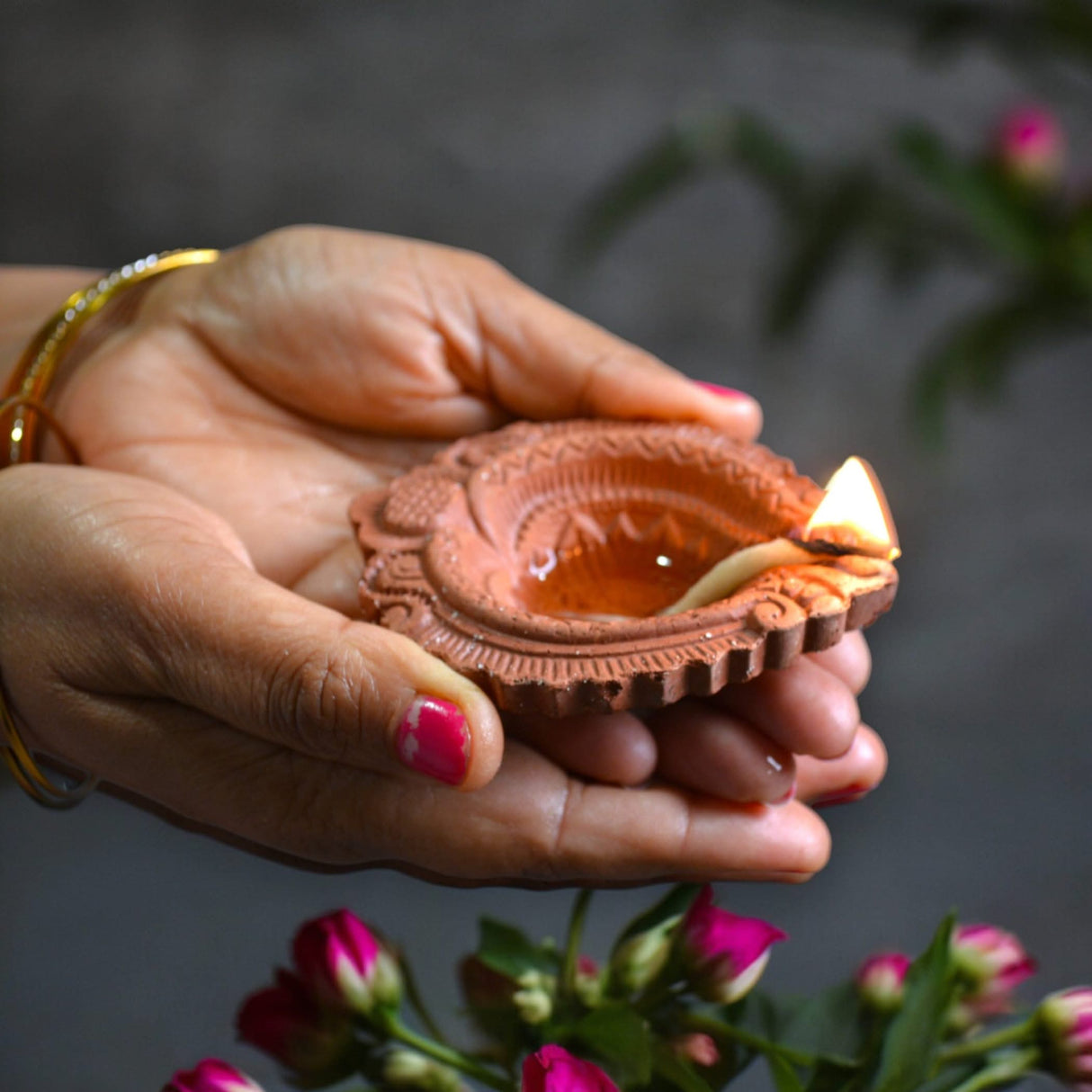 Clay Diya for Pooja Terracotta Clay Diyas Diwali Decoration Puja Deepak for Home Office Temple Decor Traditional Handmade Vilakku Oil Lamps Mitti Ka Diva Deepawali Indian Gift Items - LoveNspire