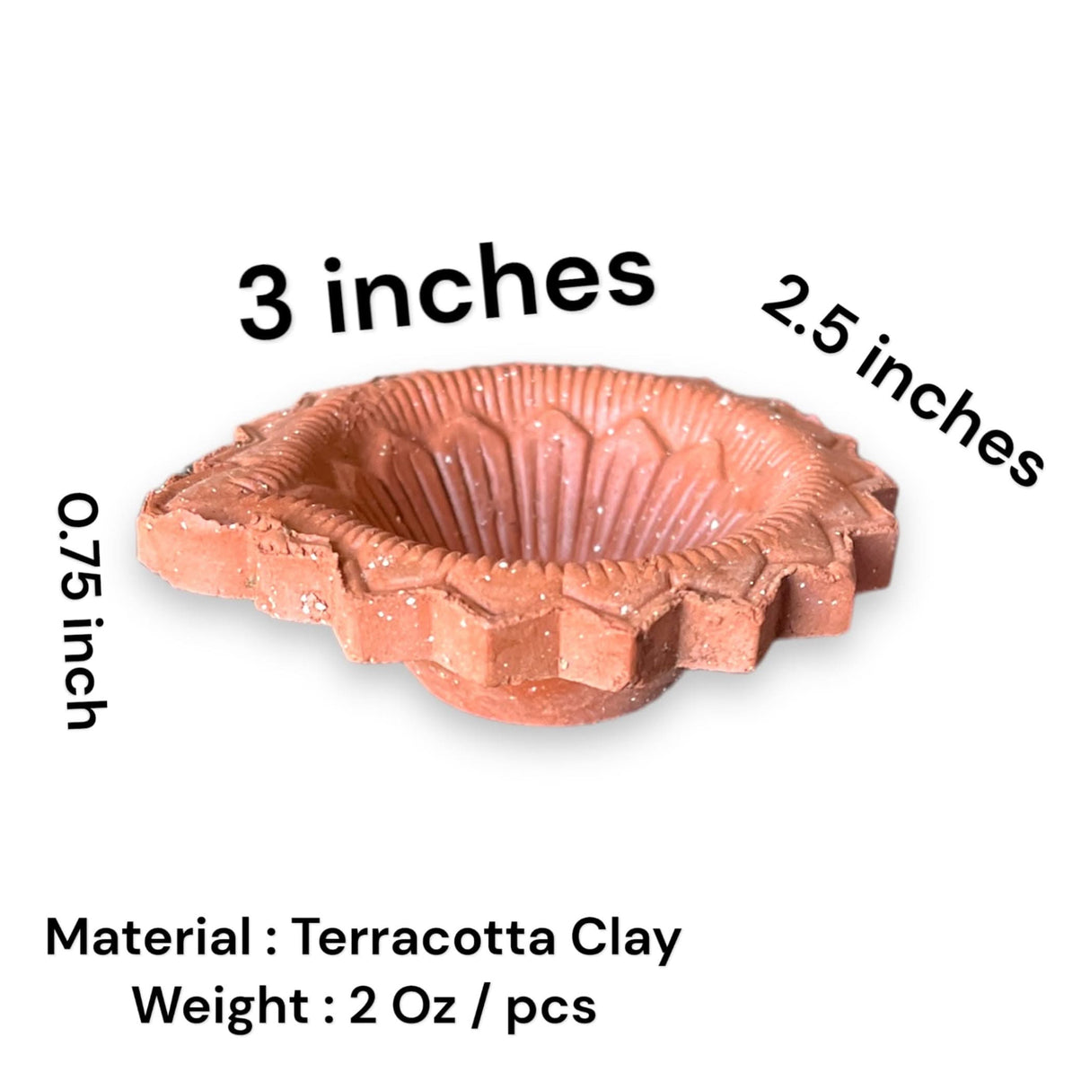 Clay Diya for Pooja Mitti Ka Diva Deepawali Traditional Handmade Terracotta Clay Diyas Diwali Decoration Puja Deepak for Home Office Temple Decor Vilakku Oil Lamps Indian Gift Items - LoveNspire