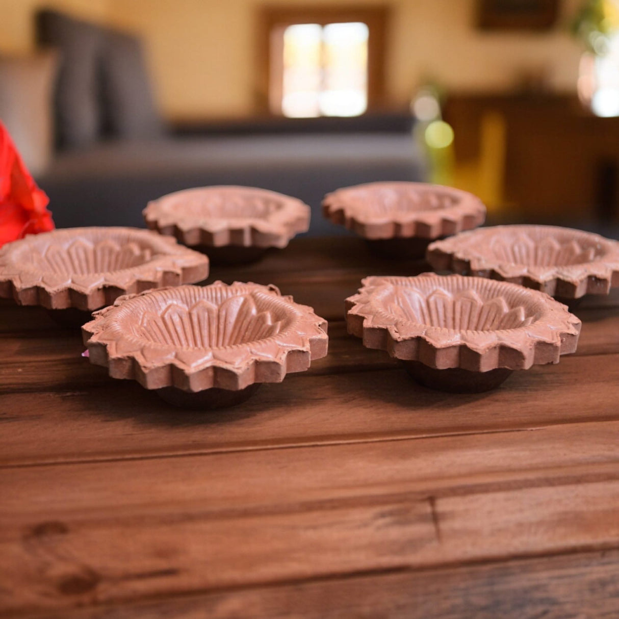 Clay Diya for Pooja Mitti Ka Diva Deepawali Traditional Handmade Terracotta Clay Diyas Diwali Decoration Puja Deepak for Home Office Temple Decor Vilakku Oil Lamps Indian Gift Items - LoveNspire