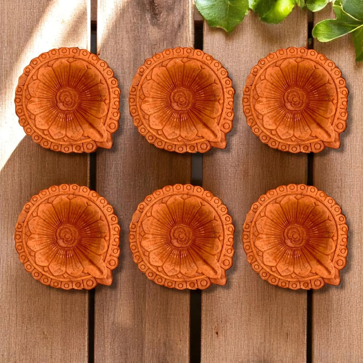 Clay Diya for Pooja Traditional Handmade Terracotta Clay Diyas Diwali Decoration Puja Deepak for Home Office Temple Decor Vilakku Oil Lamps Mitti Ka Diva Deepawali Indian Gift Items - LoveNspire