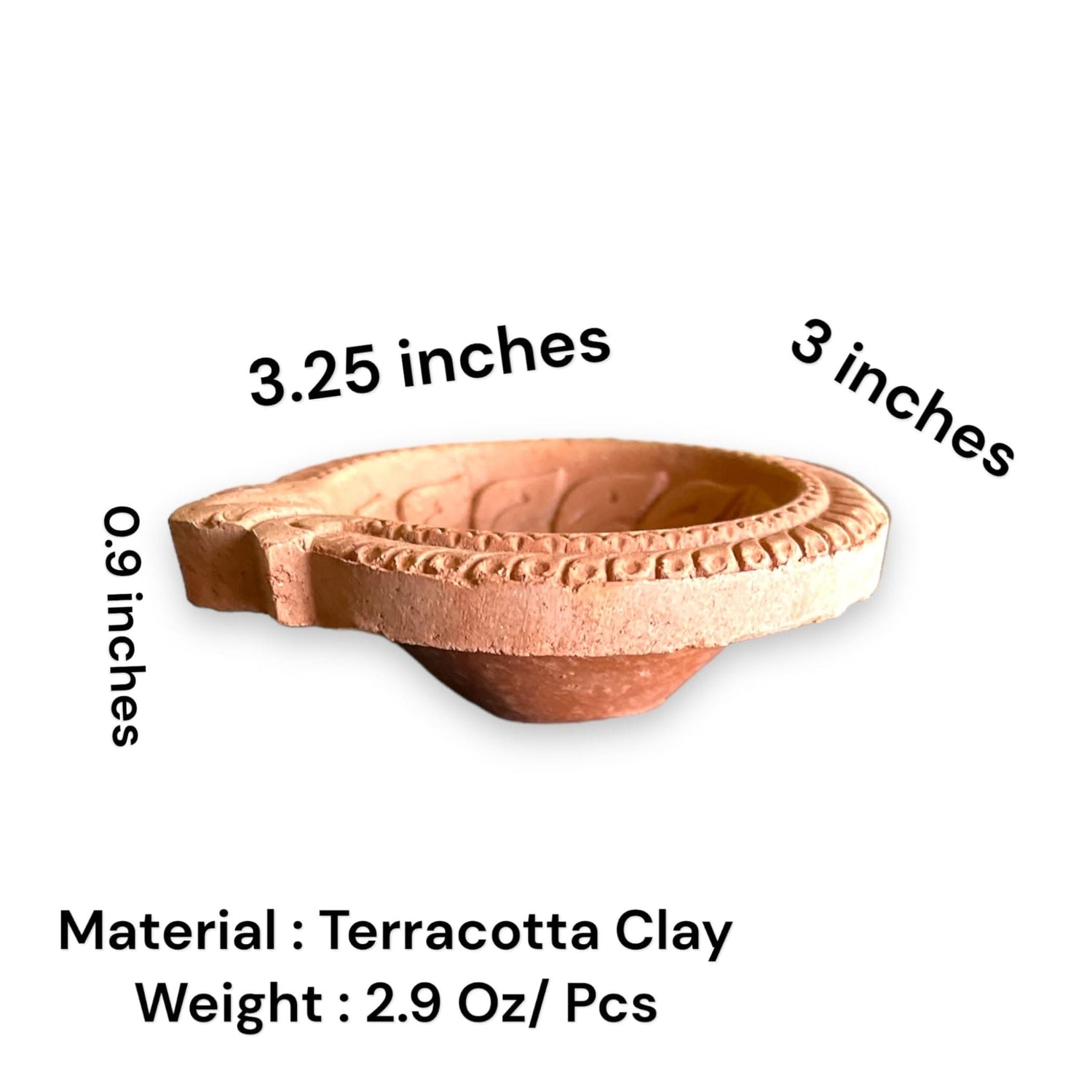 Clay Diya for Pooja Traditional Handmade Terracotta Clay Diyas Diwali Decoration Puja Deepak for Home Office Temple Decor Vilakku Oil Lamps Mitti Ka Diva Deepawali Indian Gift Items - LoveNspire