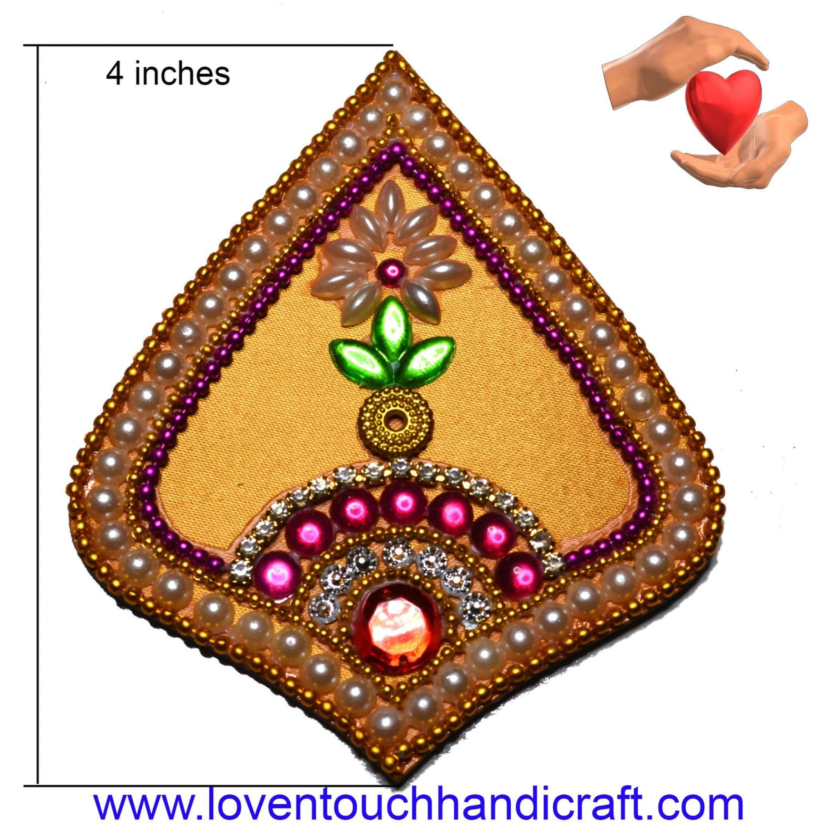 Acrylic Rangoli Set Indian Traditional Handmade Reusable Rangoli Diwali Navratri Christmas Home Decor Floor Table Decoration - Deepawali Wedding Housewarming Gift Pack of 1 (20 Inches) - LoveNspire