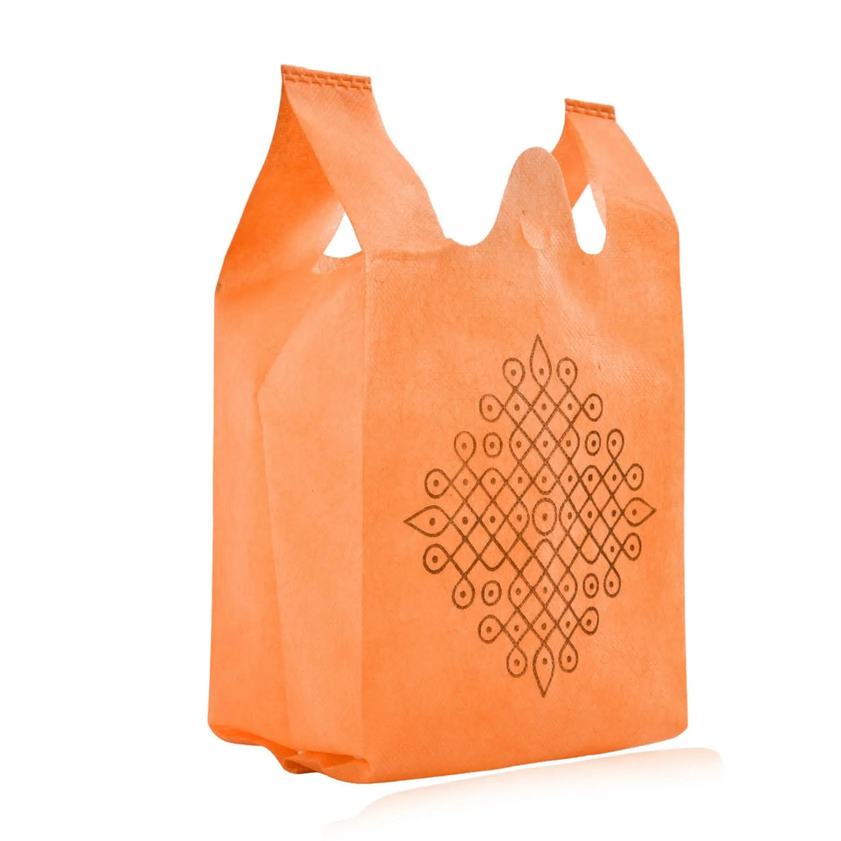 Kolam Print Return Non Woven Gifts Party Favor Bags Ecofriendly Reusable for Indian Wedding Housewarming Puja - LoveNspire