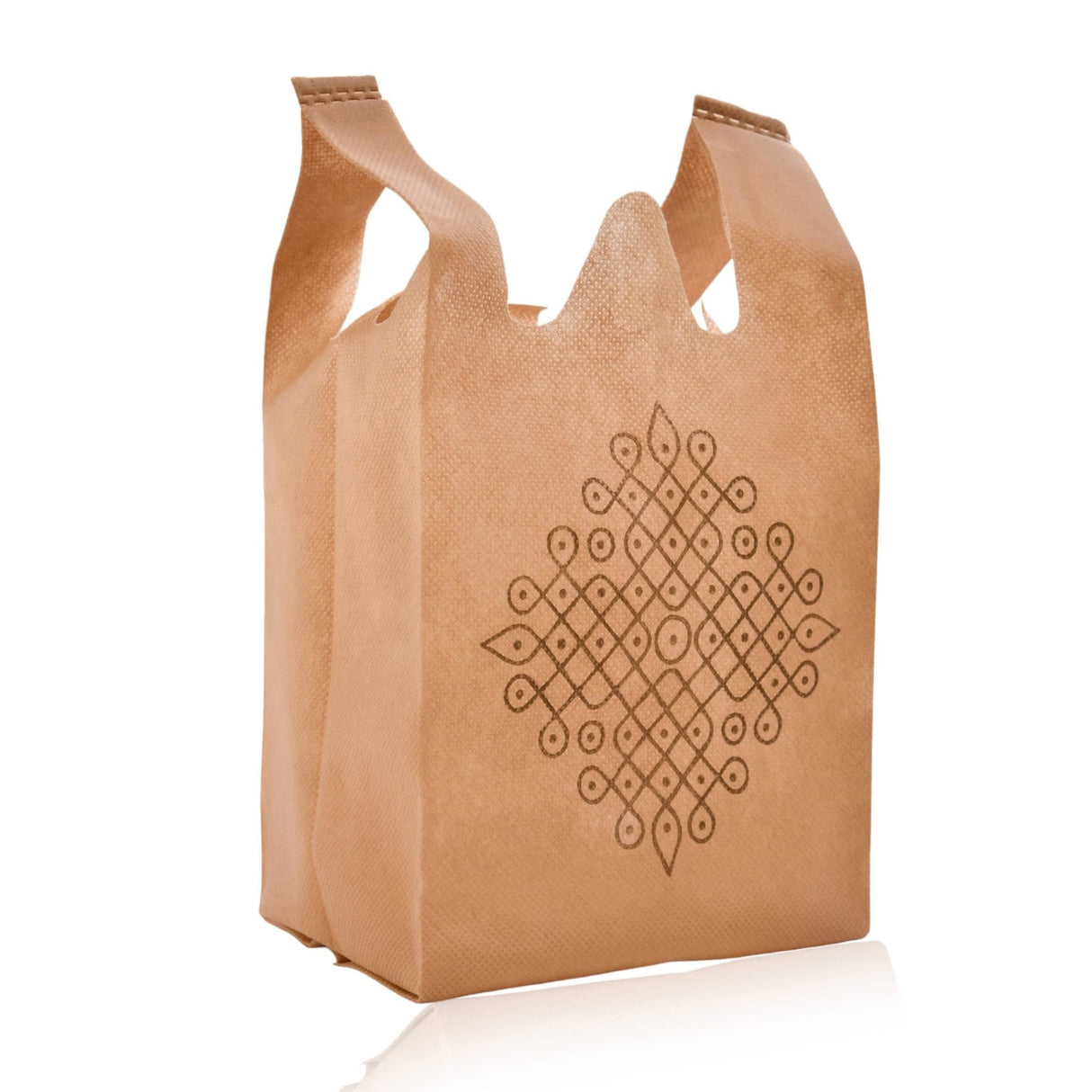 Kolam Print Return Non Woven Gifts Party Favor Bags Ecofriendly Reusable for Indian Wedding Housewarming Puja - LoveNspire