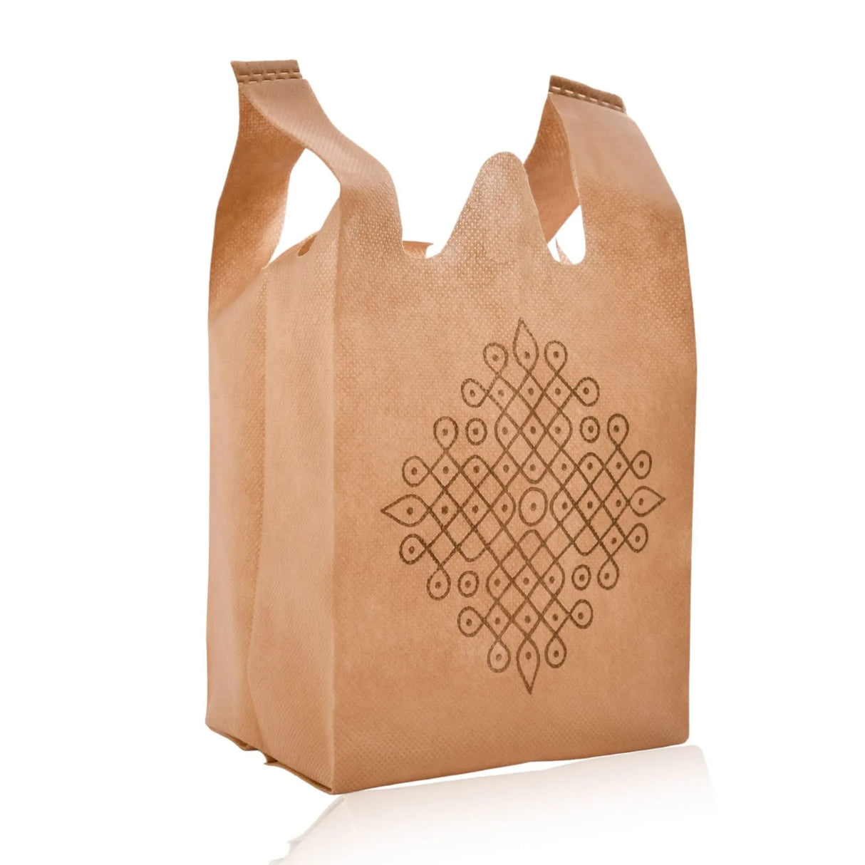 Kolam Print Return Non Woven Gifts Party Favor Bags Ecofriendly Reusable for Indian Wedding Housewarming Puja - LoveNspire